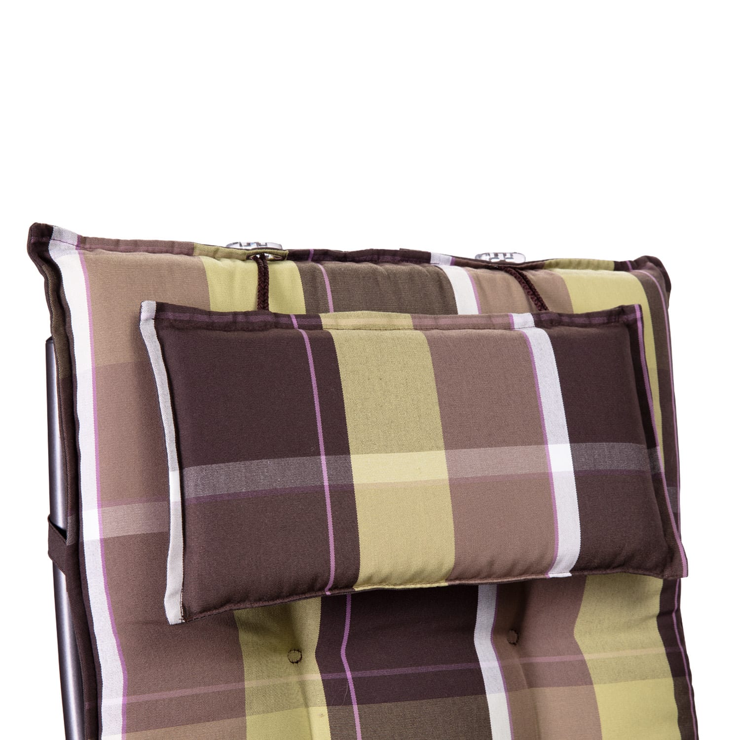 Blumfeldt Sylt, čalúnená podložka, podložka na stoličku, podložka na vyššie polohovacie kreslo, vankúš, polyester, 50 × 120 × 9 cm – Obrázok 2