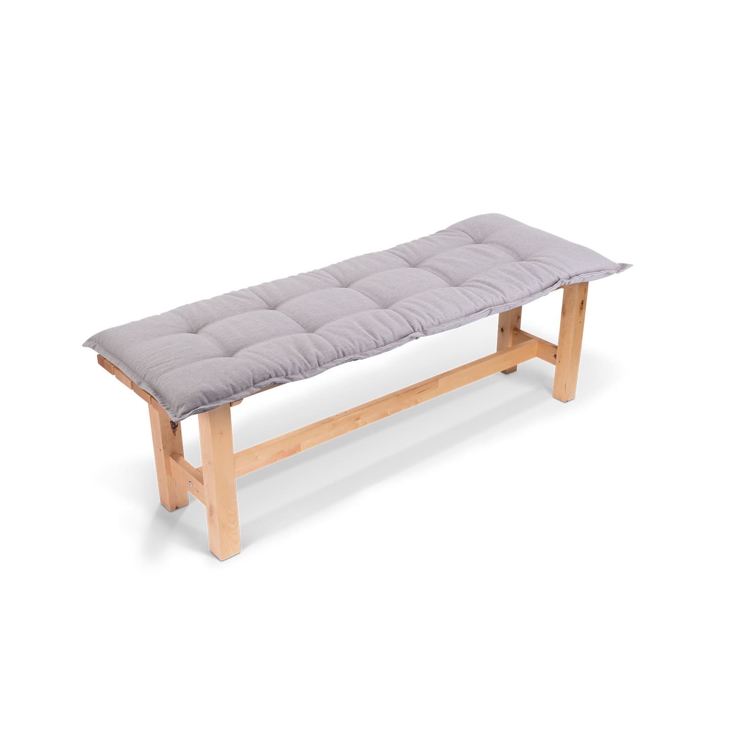 Blumfeldt Naxos, podložka na lavicu, čalúnená podložka, penová výplň, štruktúrovaný polyester, 140 × 7 × 49 cm