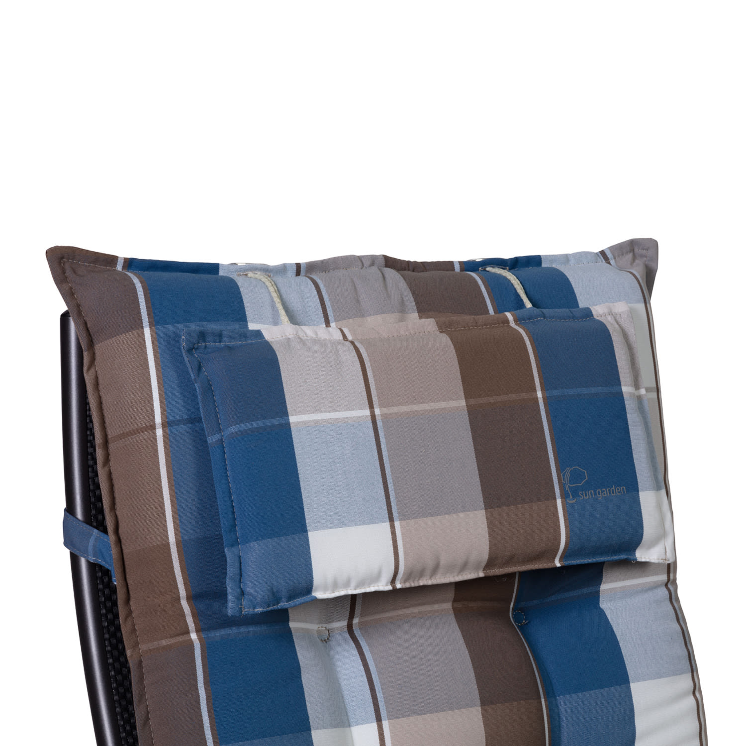 Blumfeldt Sylt, čalúnená podložka, podložka na stoličku, podložka na vyššie polohovacie kreslo, vankúš, polyester, 50 × 120 × 9 cm – Obrázok 2