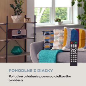auna Columbia DAB rádio 60 W CD prehrávač DAB+/FM tuner USB nahrávanie Bluetooth