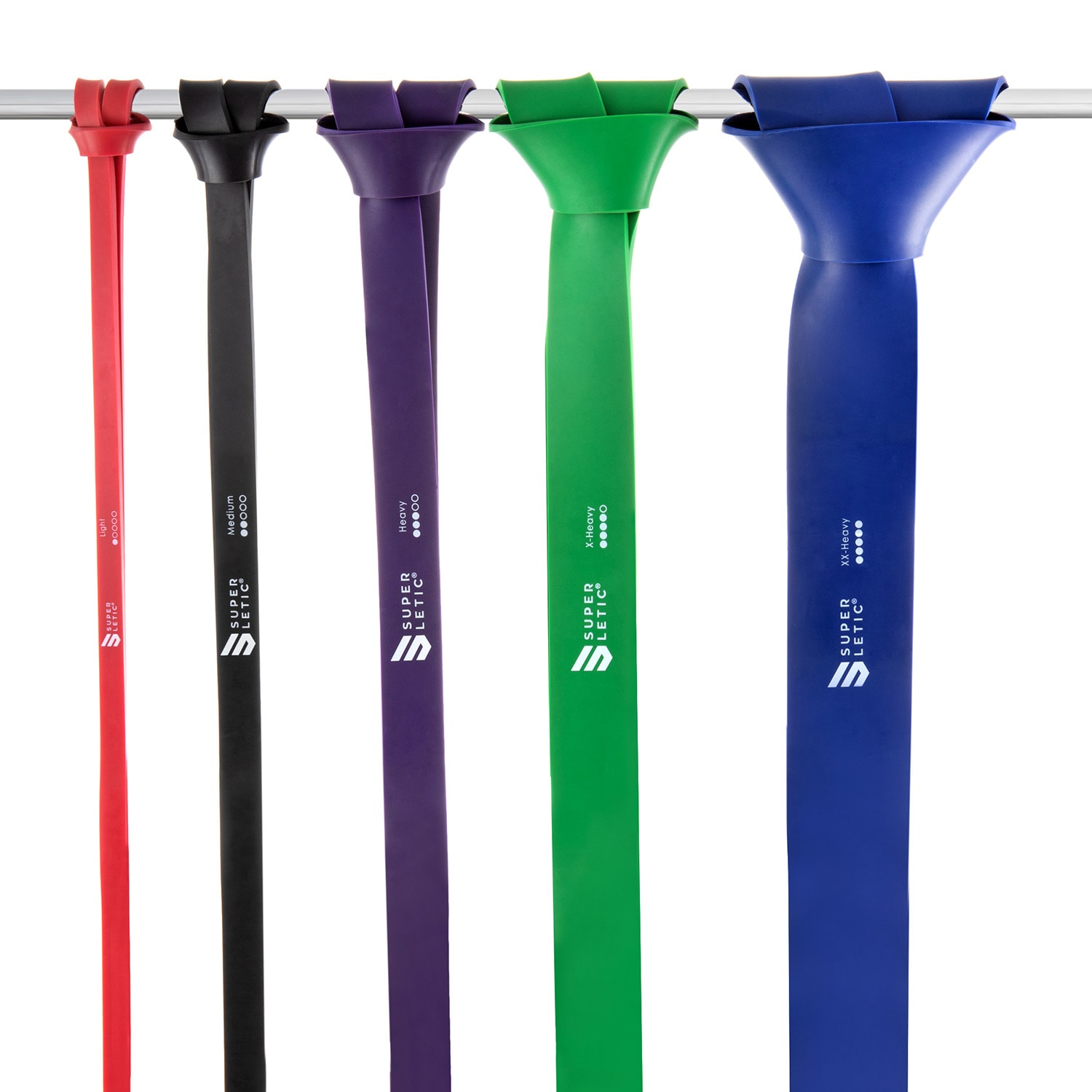 Capital Sports Uros Powerbands, posilňovacia guma, 5-dielna súprava, slučka, 100 % latex
