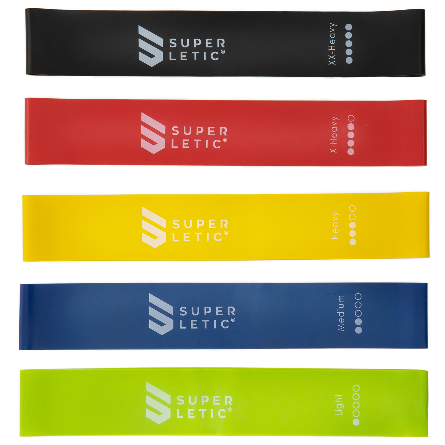 Capital Sports Uros Mini, expandéry, súprava 5 kusov, fitness gumy, slučka, 100 % latex – Obrázok 2