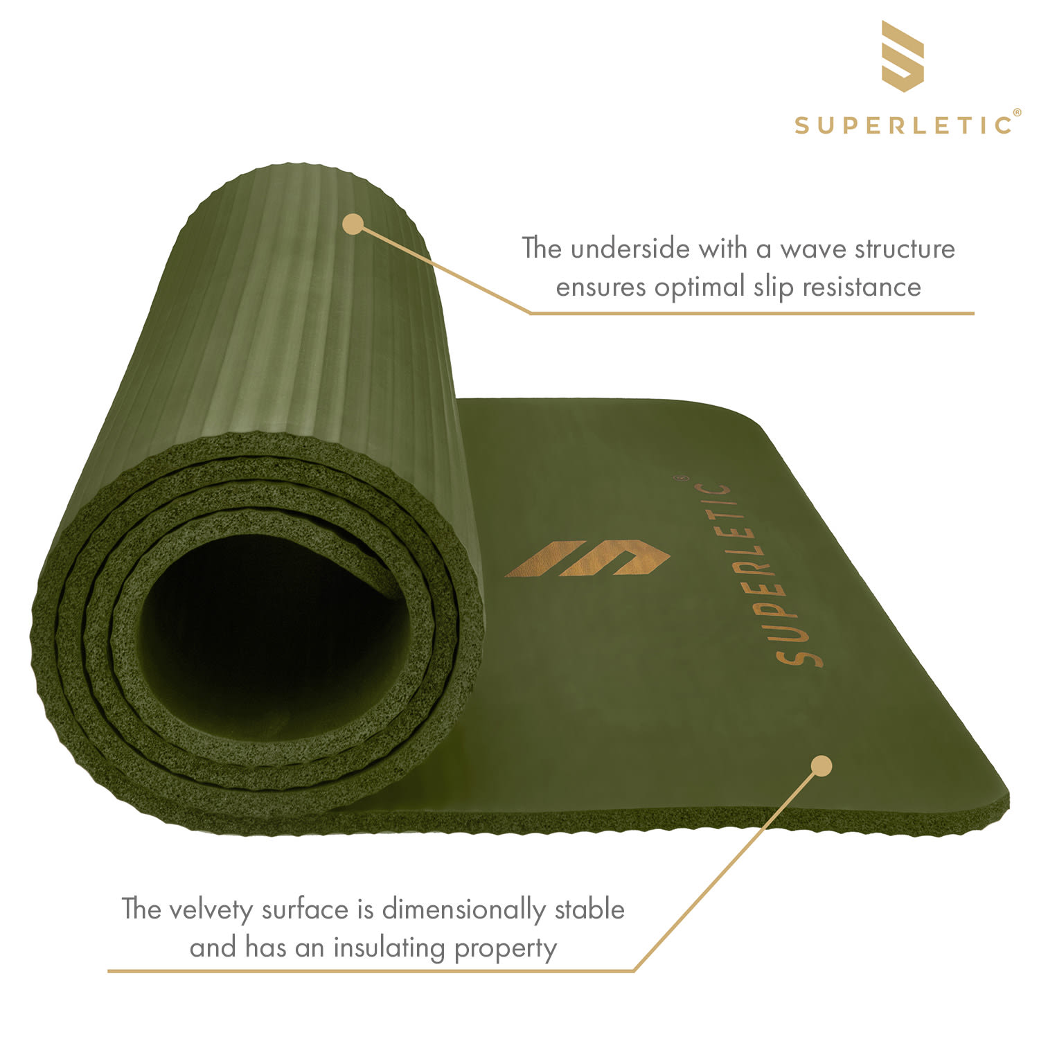 Capital Sports Deva, gymnastická podložka, 180x0,8x60 cm, NBR pena, protišmyková, vrátane popruhu – Obrázok 4