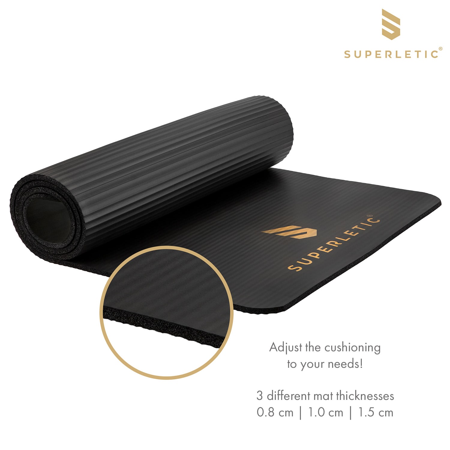 Capital Sports Deva, gymnastická podložka, 180x1,5x60 cm, NBR pena, protišmyková, vrátane popruhu – Obrázok 3