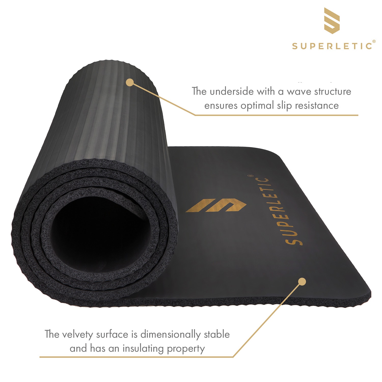 Capital Sports Deva, gymnastická podložka, 180x1,5x60 cm, NBR pena, protišmyková, vrátane popruhu – Obrázok 4