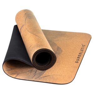 Capital Sports Nyasa, podložka na jogu, 183 × 0,4 × 61 cm, prírodný kaučuk, korok, lotos