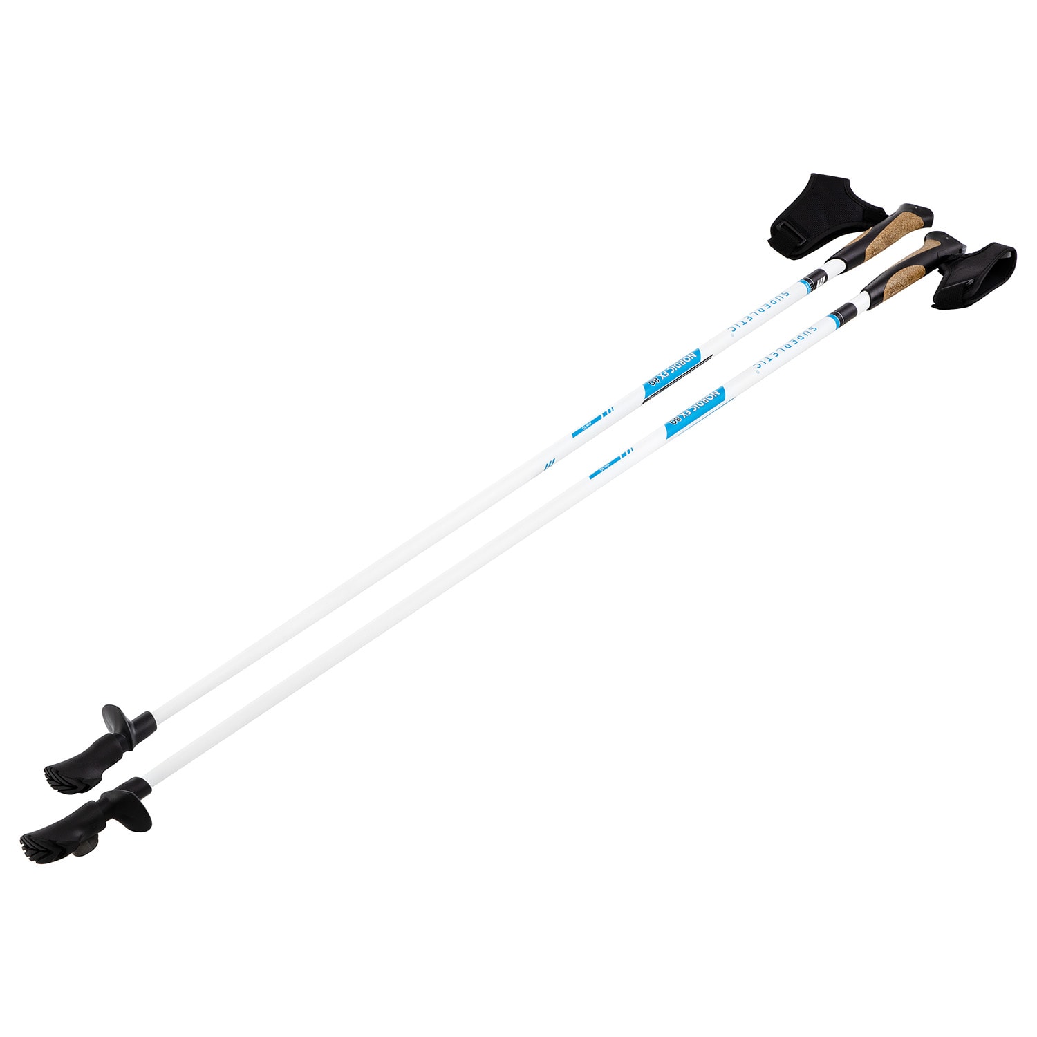 KLARFIT Sines FX Professional, nordic walking palice, 50 % karbón, 100 cm, korkové rukoväte
