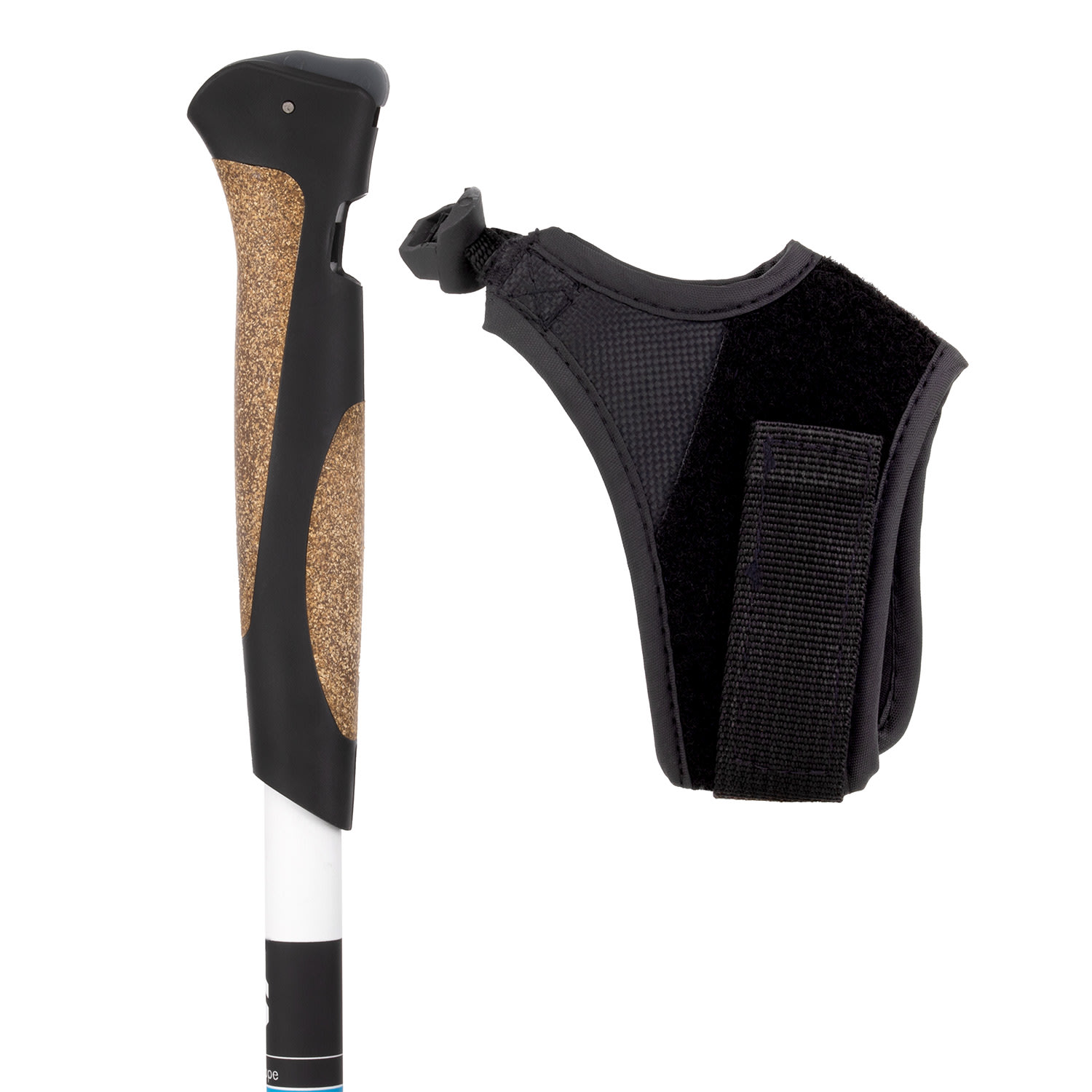 KLARFIT Sines FX Professional, nordic walking palice, 50 % karbón, 100 cm, korkové rukoväte – Obrázok 4
