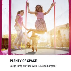 KLARFIT Jumpstarter, trampolína, 2,5 m Ø, sieť 120 kg max., 195 cm Ø skákacia plocha
