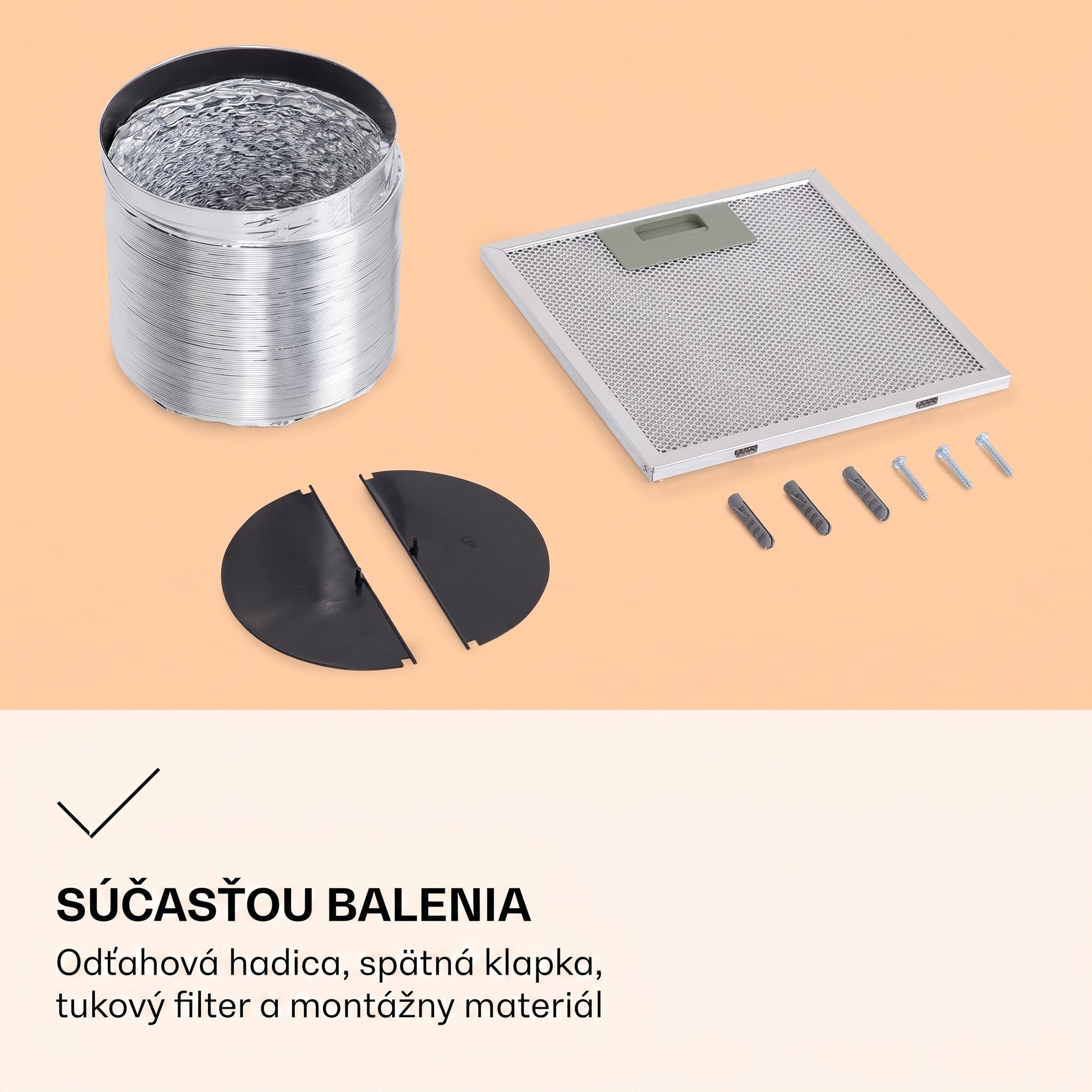 Klarstein Barella, digestor, 38 cm, 518 m³/h, LED, biely – Obrázok 4