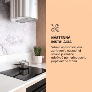 Klarstein Barella, digestor, 38 cm, 518 m³/h, LED, biely