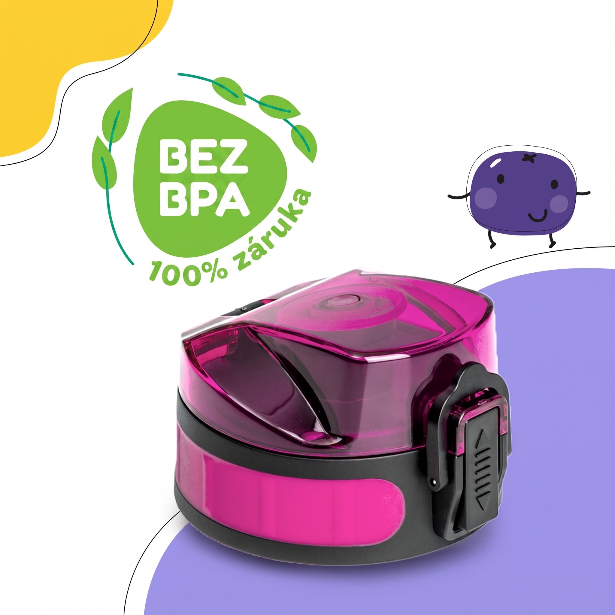 Klarstein Náhradné viečko Wakaba pre fľaše na vodu s objemom 350/400/500 ml | Plastové hrdlo | Bez BPA