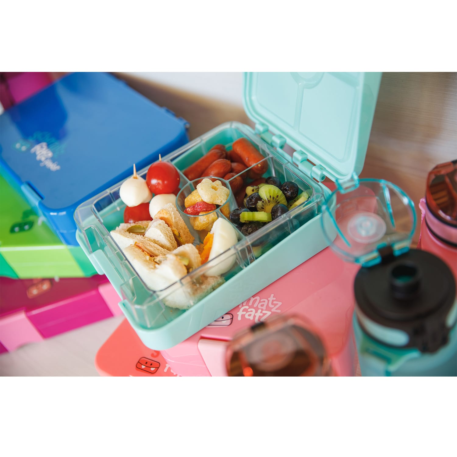 Klarstein Schmatzfatz easy, desiatový box, 4 priehradky, 18 × 15 × 5 cm – Obrázok 4