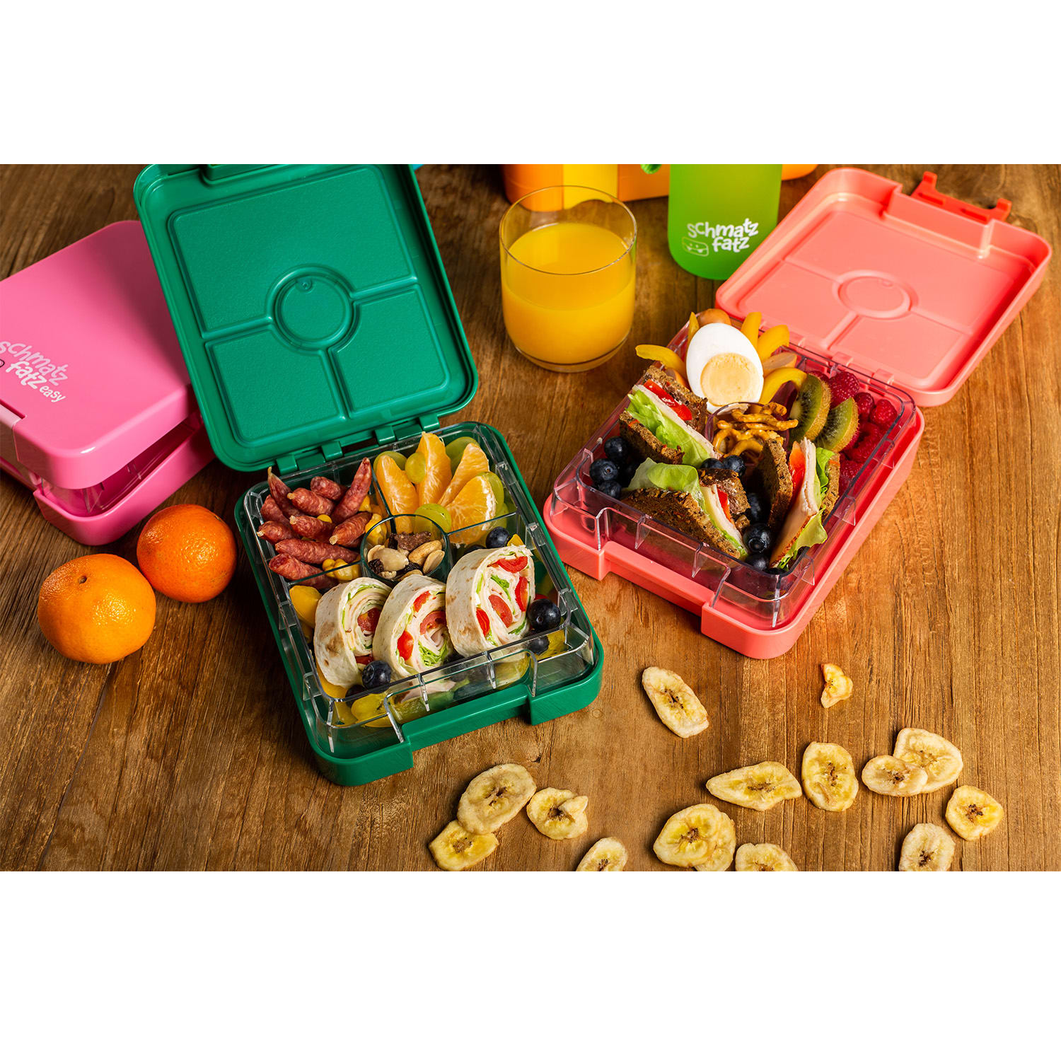 Klarstein schmatzfatz easy Snackbox 4 priehradky 18 x 15 x 5 cm