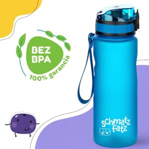 Klarstein Schmatzfatz Wakaba detská fľaša na pitie | 500 ml | Tritan | Popruh na prenášanie | Bez BPA
