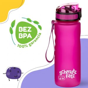Klarstein Schmatzfatz Wakaba detská fľaša na pitie | 500 ml | Tritan | Popruh na prenášanie | Bez BPA