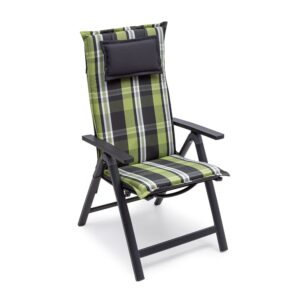 Blumfeldt Donau, poduška, čalúnenie na stoličku, vysoké operadlo, záhradná stolička, polyester, 50 x 120 x 6 cm, 4 x poduška