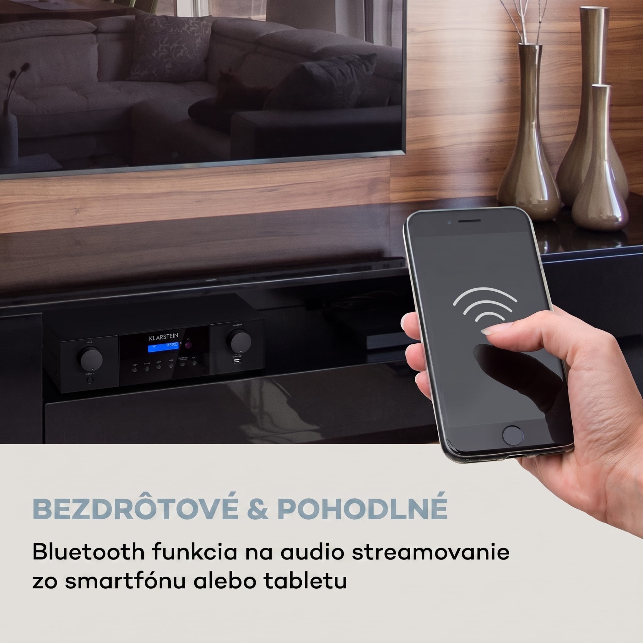 Auna AMP-4000 DAB, Hifi stereo zosilňovač, DAB+ rádio, USB, diaľkové ovládanie, LED displej – Obrázok 2