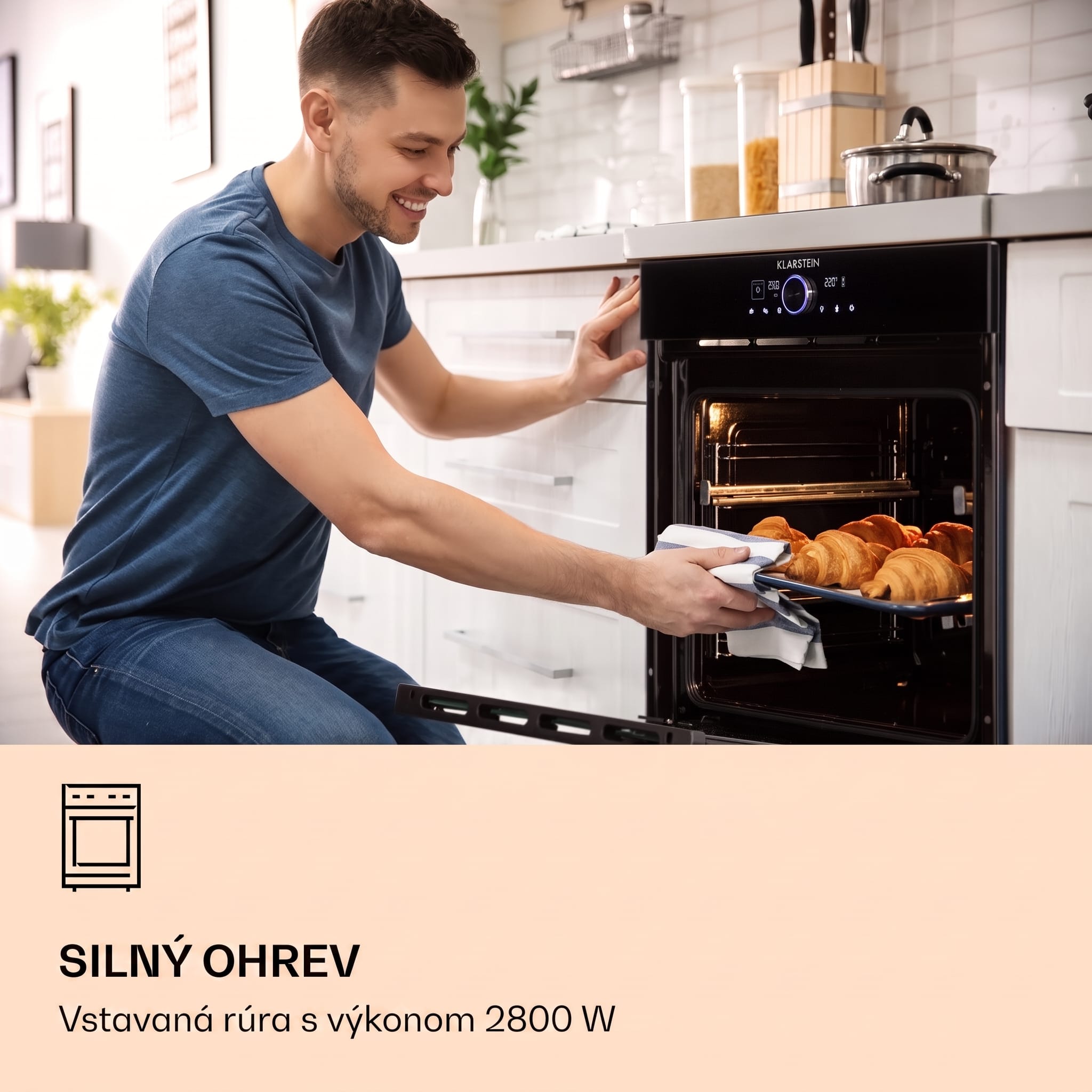 Klarstein Illuminosa Smart, vstavaná rúra, 2800 W, 11 funkcií, ovládanie pomocou aplikácie
