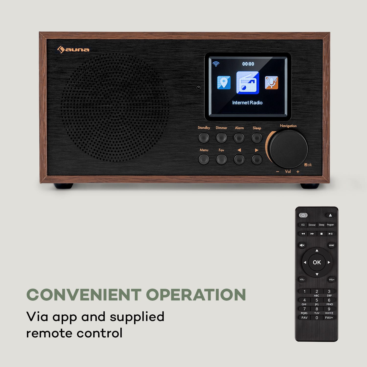 Auna Silver Star Mini Internetové DAB+/UKW rádio, WiFi, BT, USB, ovládanie cez aplikáciu – Obrázok 2