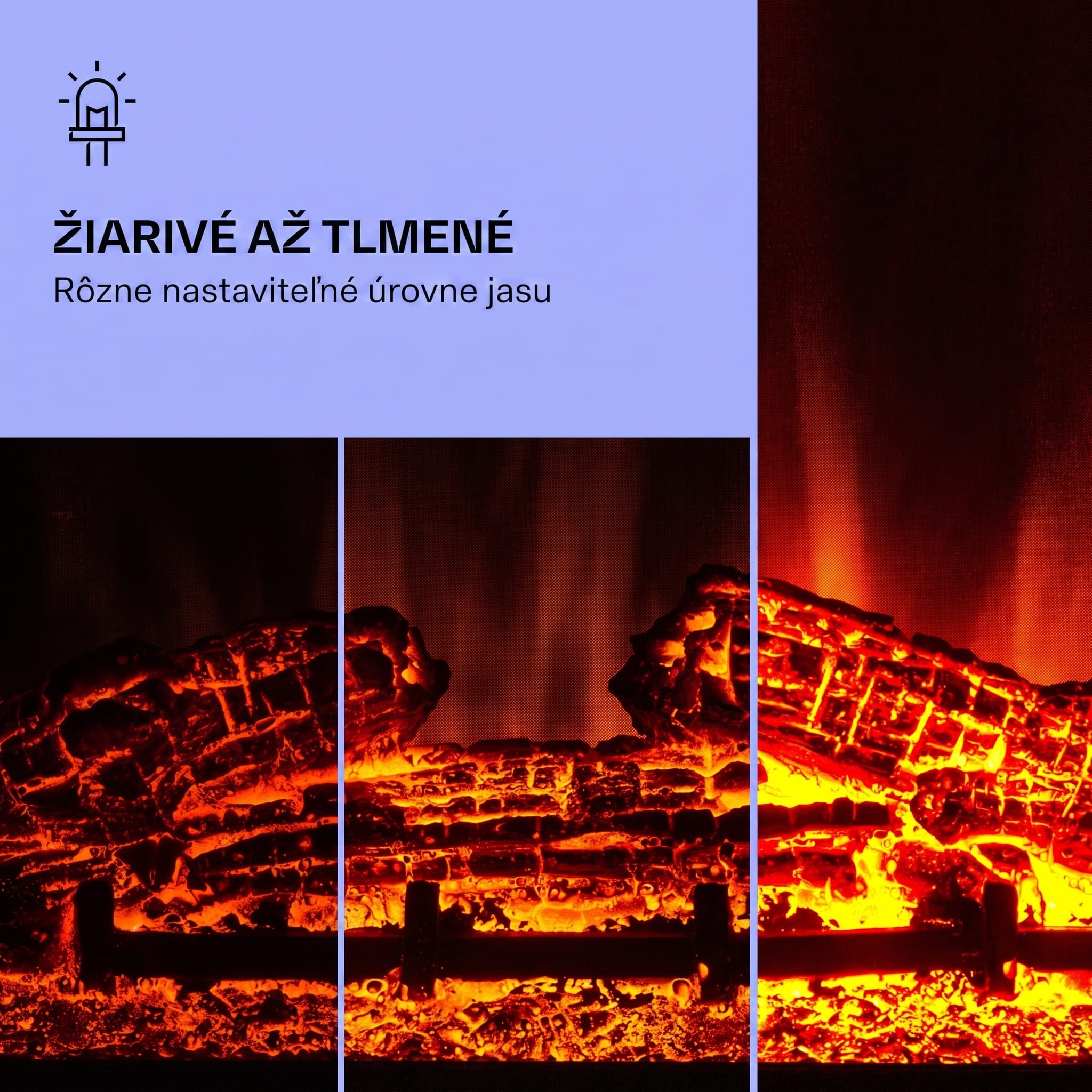 Klarstein Beerenberg, elektrický krb, 1800 W, funkcia vykurovania 10 až 30 °C, diaľkové ovládanie – Obrázok 4