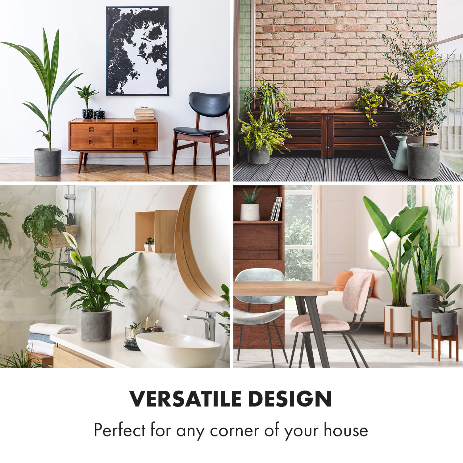 Fox & Fern Venlo, kvetináč, Polystone, interiér a exteriér, 3 veľkosti