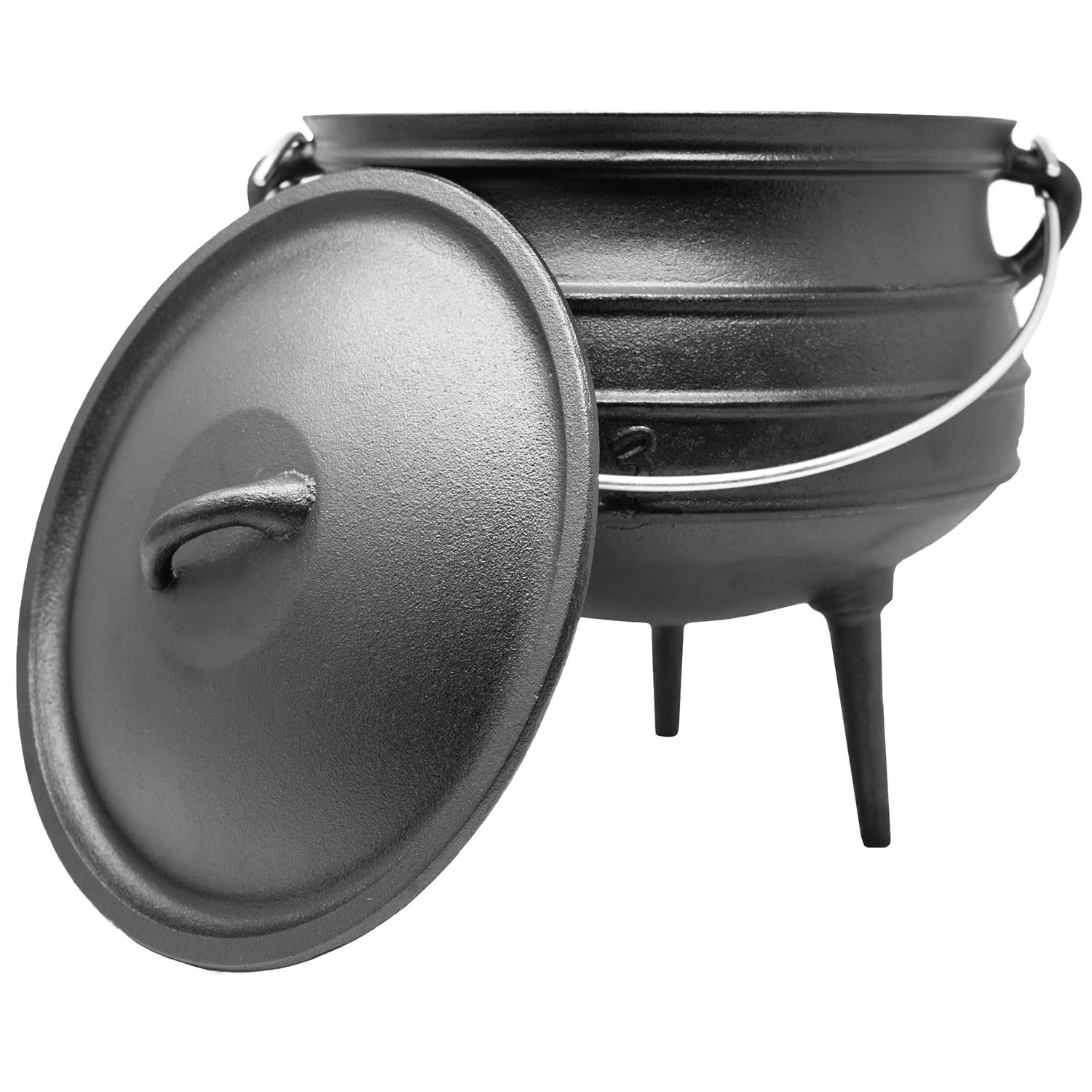Klarstein Beefalo, liatinový hrniec, potjie, nožičky, veľkosť L, liatina, okrúhly, pokrievka, 8 l – Obrázok 2