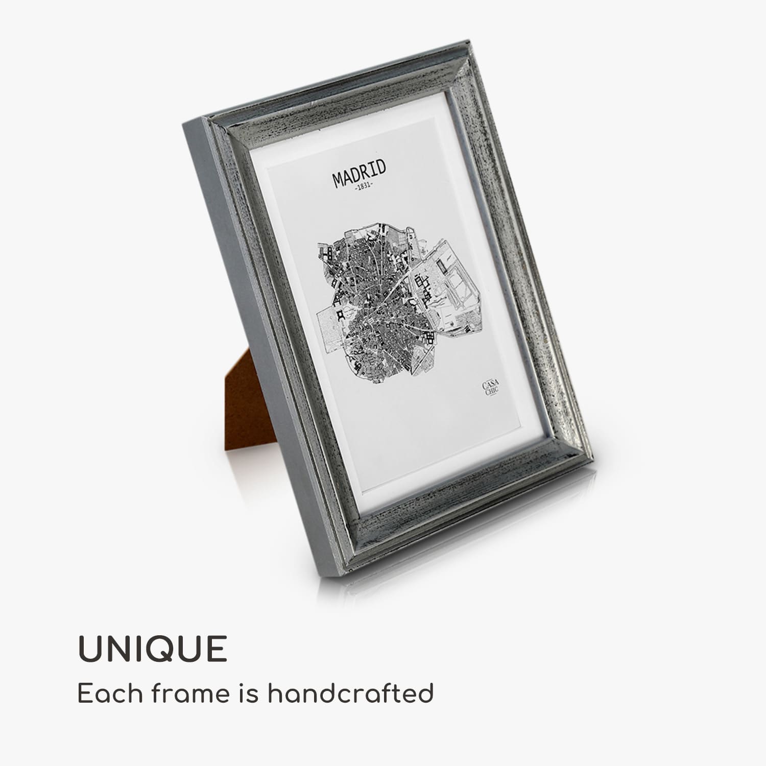 Casa Chic Lancaster, rámy na obrázky, obdĺžnikové, sada 3 rámov, fotky 17 x 12 cm, pasparta, drevo – Obrázok 2