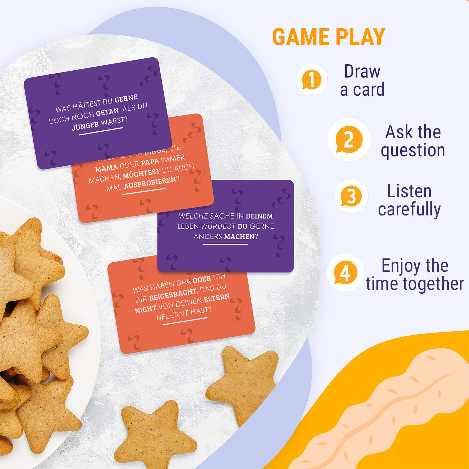 Spielehelden Sag mal... mit Oma - Junior Edition spoznávacia hra 100+ otázok Počet hráčov: 2+ Vek: od 8 rokov – Obrázok 2