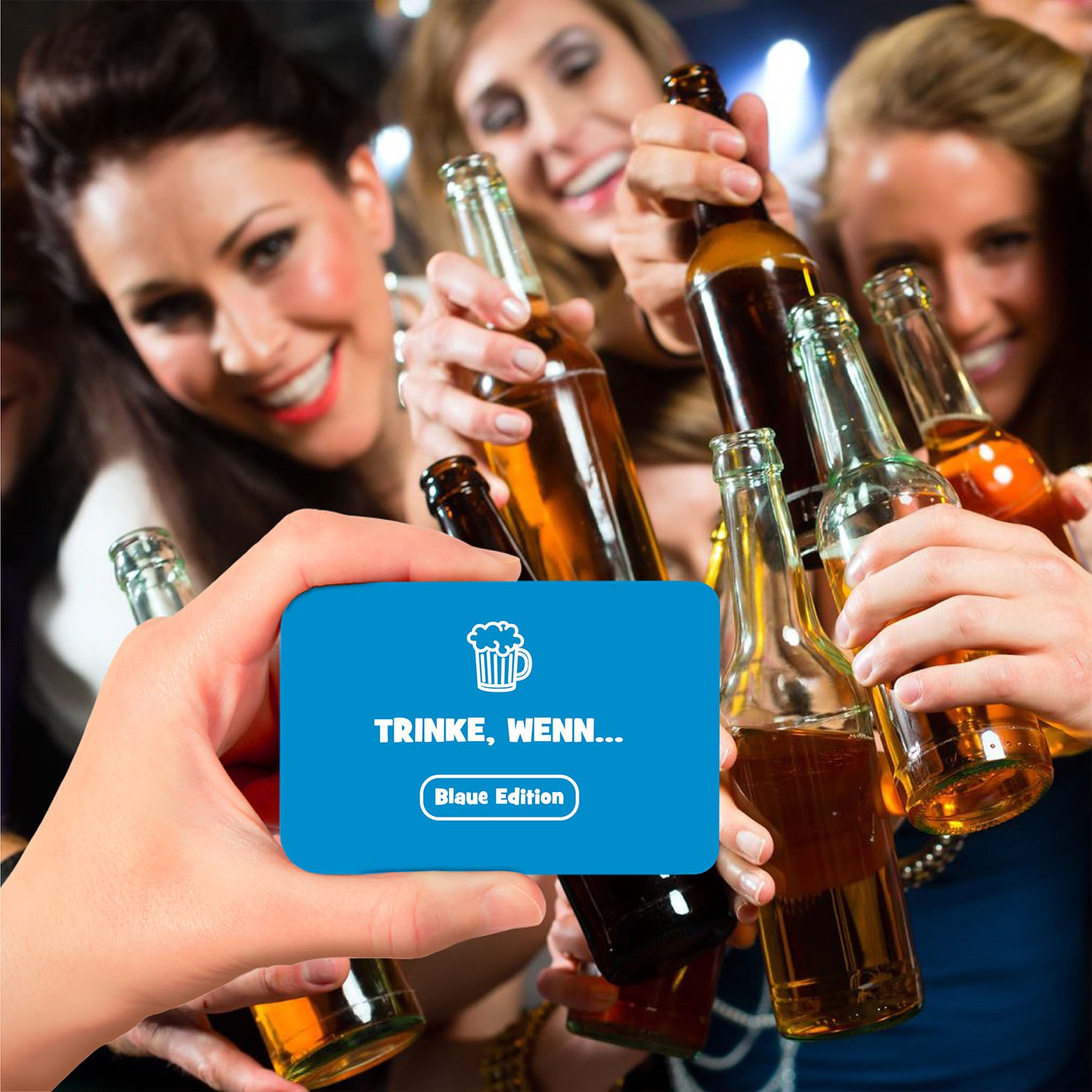 Spielehelden Trinke wenn... Blaue Edition Hra na pitie 100+ otázok Počet hráčov: 2+ Vek: od 18 – Obrázok 3