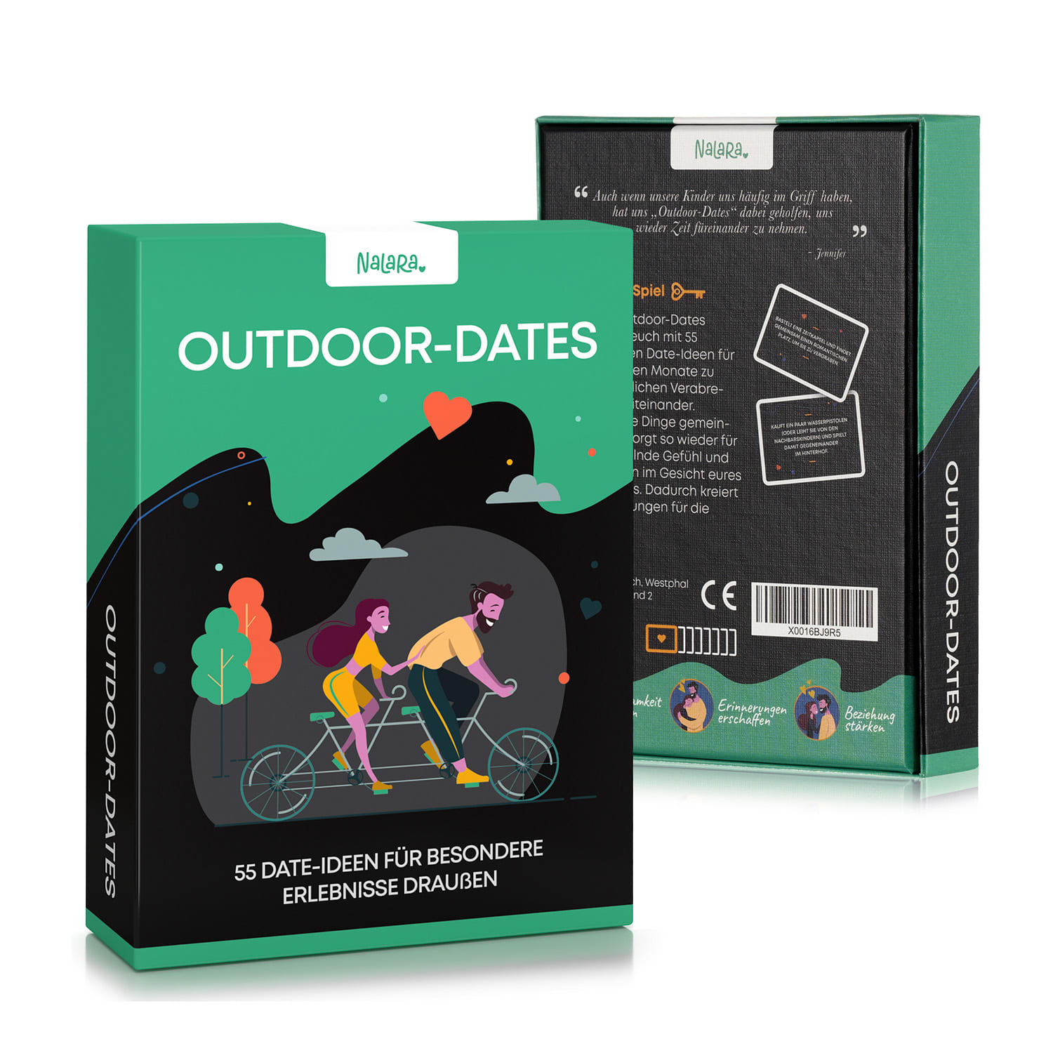 Spielehelden Outdoor Dates Kartová hra pre páry 55 nápadov na milostné rande Svadobný darček – Obrázok 4