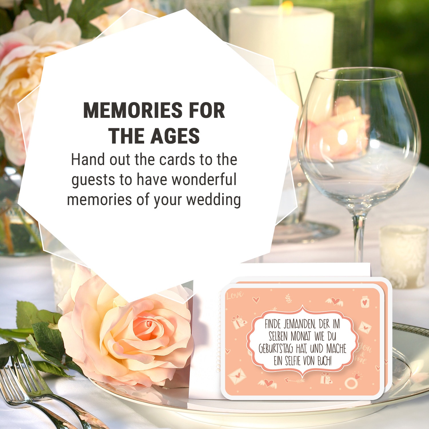 Spielehelden Wedding Selfies Svadobná hra 55 fotografických úloh vreckový formát – Obrázok 3