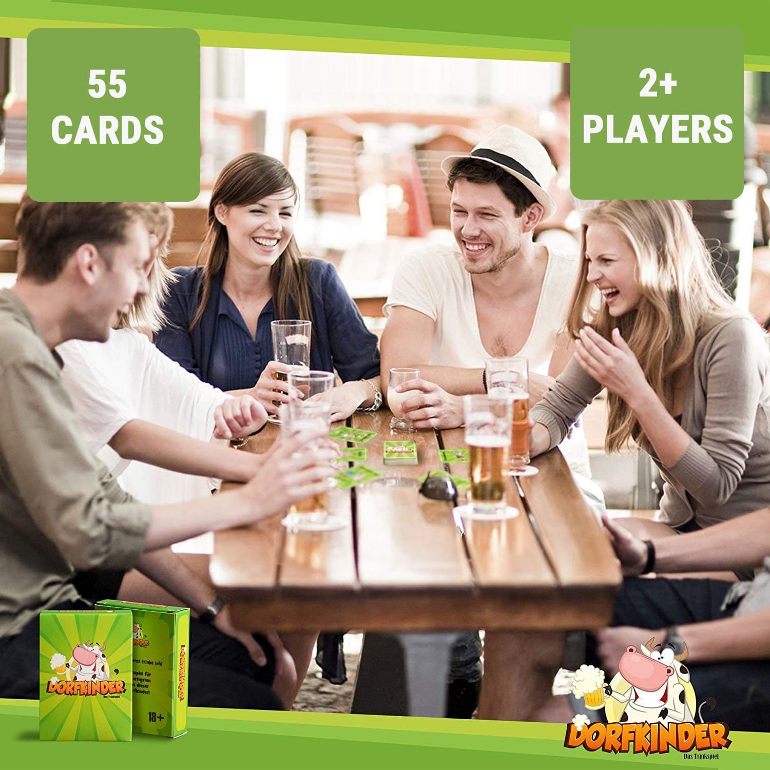 Spielehelden Dedinčania Alkoholická hra 55 kariet Hráči: 2-8 Vek: 18+