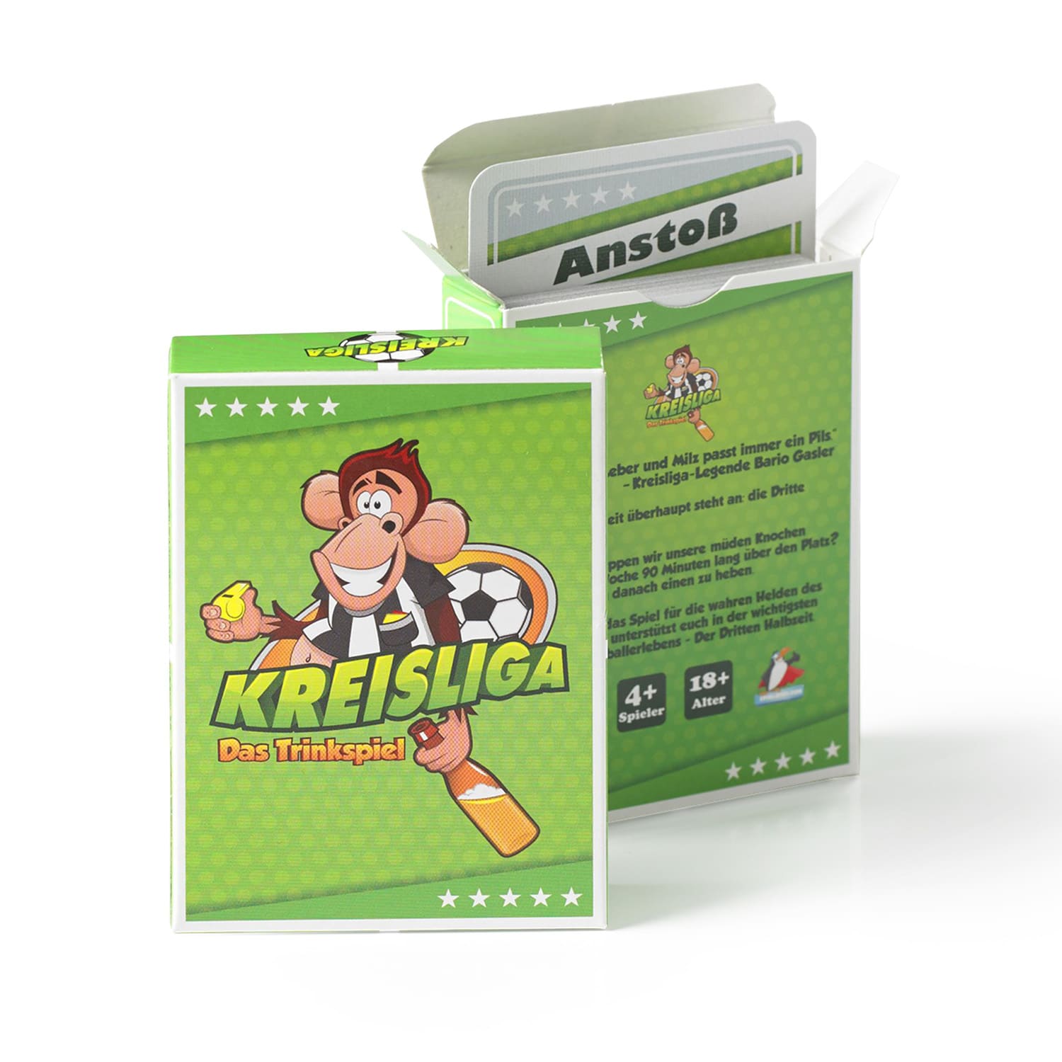Spielehelden Okresná liga Alkoholická hra Futbal 55 hracích kariet vreckového formátu – Obrázok 4