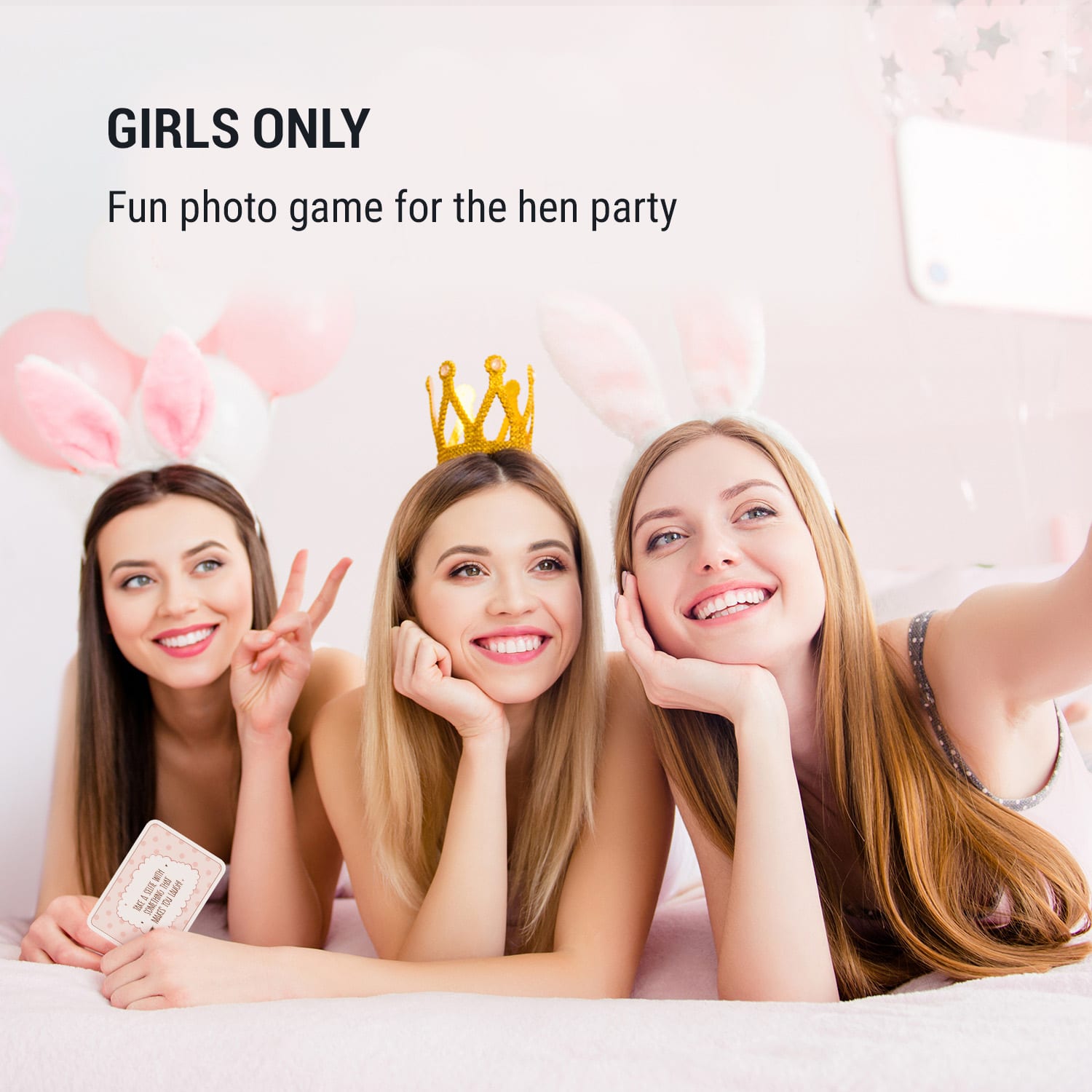 Spielehelden Bride'n'Selfies, hra s fotkami, 55 fotografických úloh, pre dievčatá v anglickom jazyku – Obrázok 2