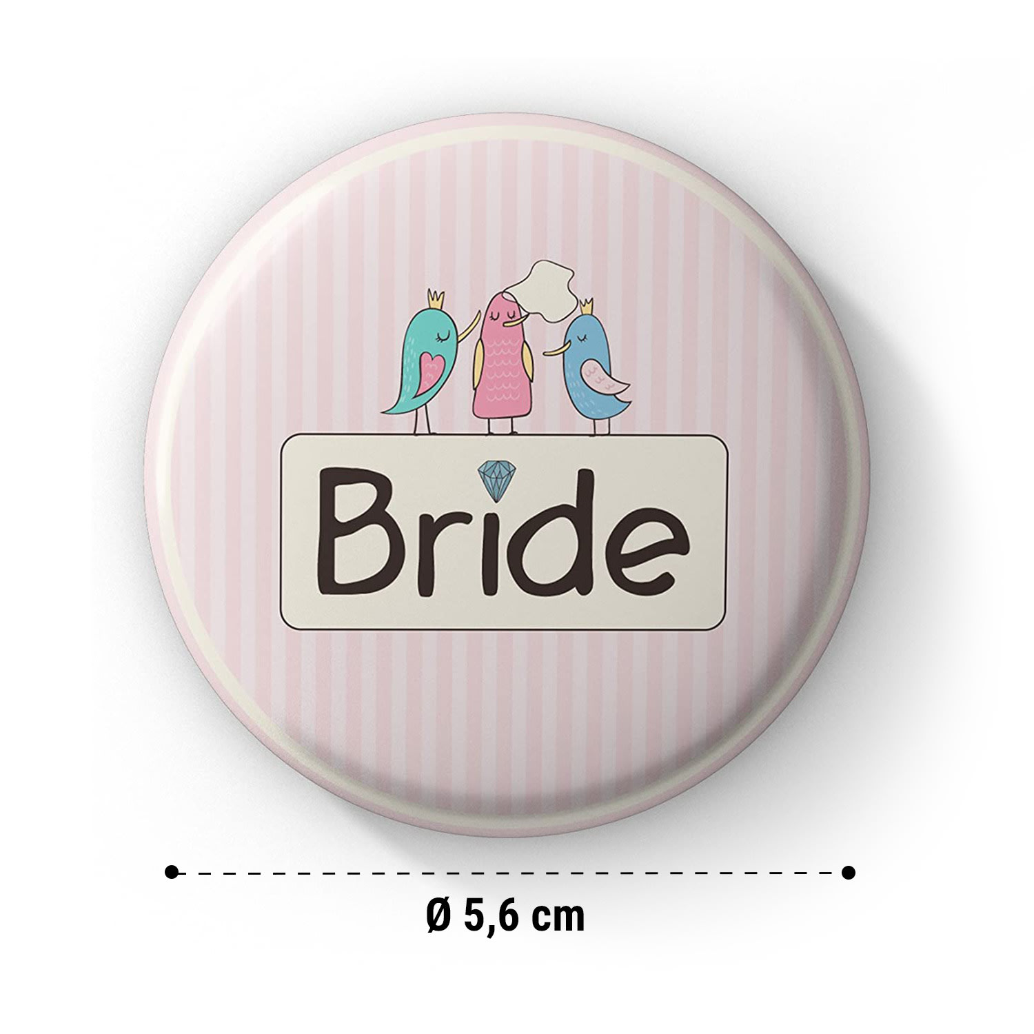 Spielehelden Odznaky Sweet Bride Dievčenská rozlúčka so slobodou 12 odznakov 5,6 cm extra veľké Darček na dievčenskú rozlúčku so slobodou – Obrázok 4