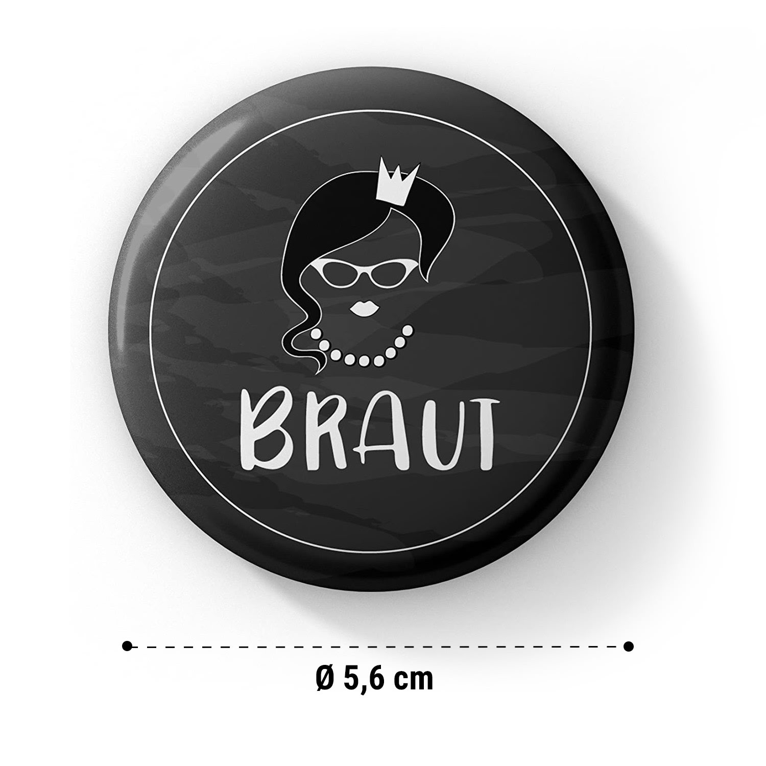 Spielehelden Odznaky Braut Vintage Rozlúčka so slobodou 12 odznakov 5,6 cm extra veľké Darček na dievčenskú rozlúčku so slobodou – Obrázok 4