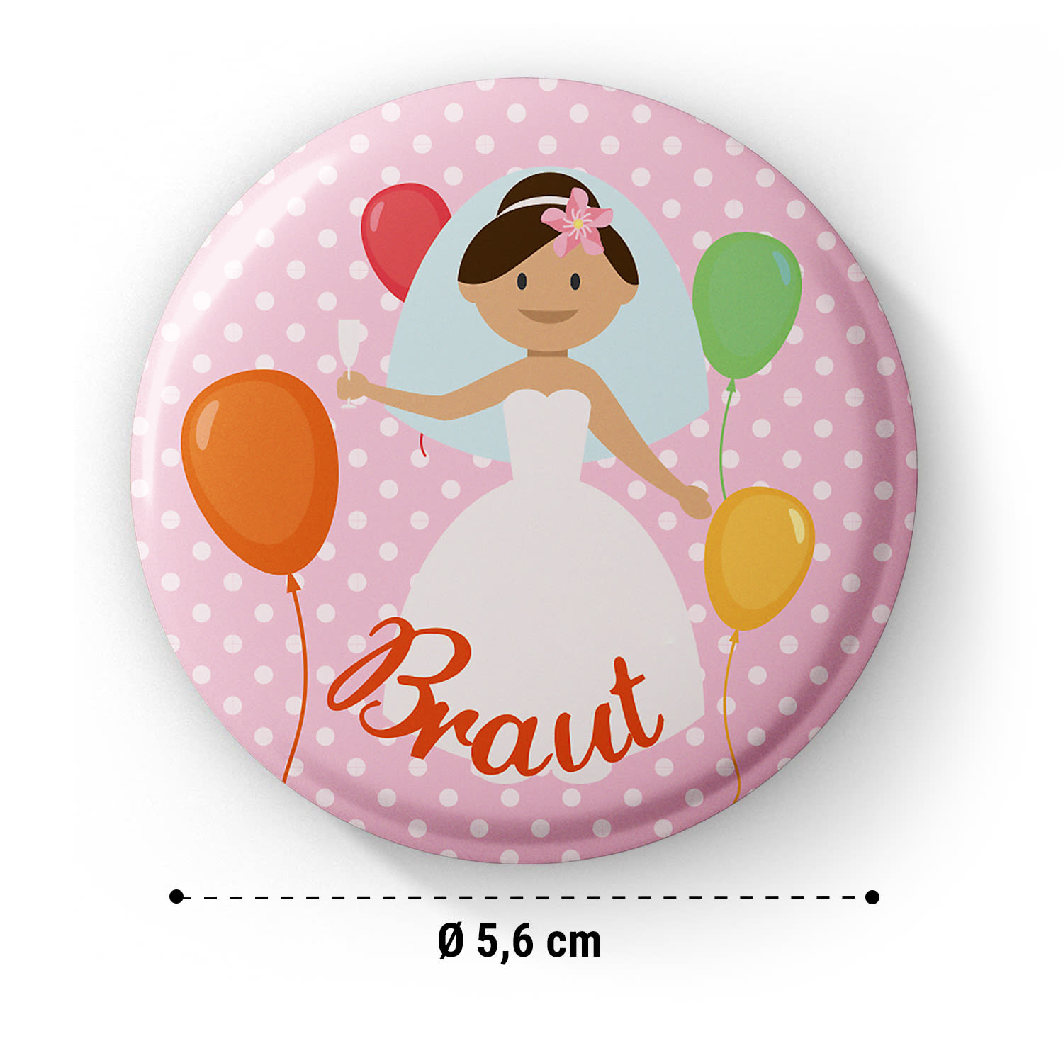 Spielehelden Odznaky Balloons na dievčenskú rozlúčku so slobodou 12 odznakov 5,6 cm extra veľké Darček na dievčenskú rozlúčku zo slobodou – Obrázok 4