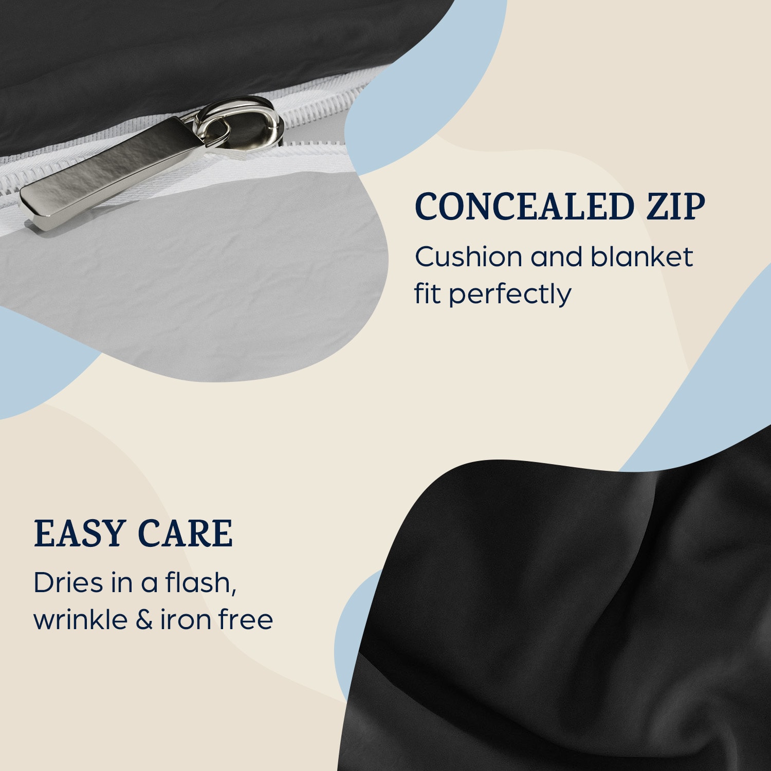 Sleepwise Soft Wonder-Edition, posteľná bielizeň, 240x220 cm, mikrovlákno – Obrázok 2