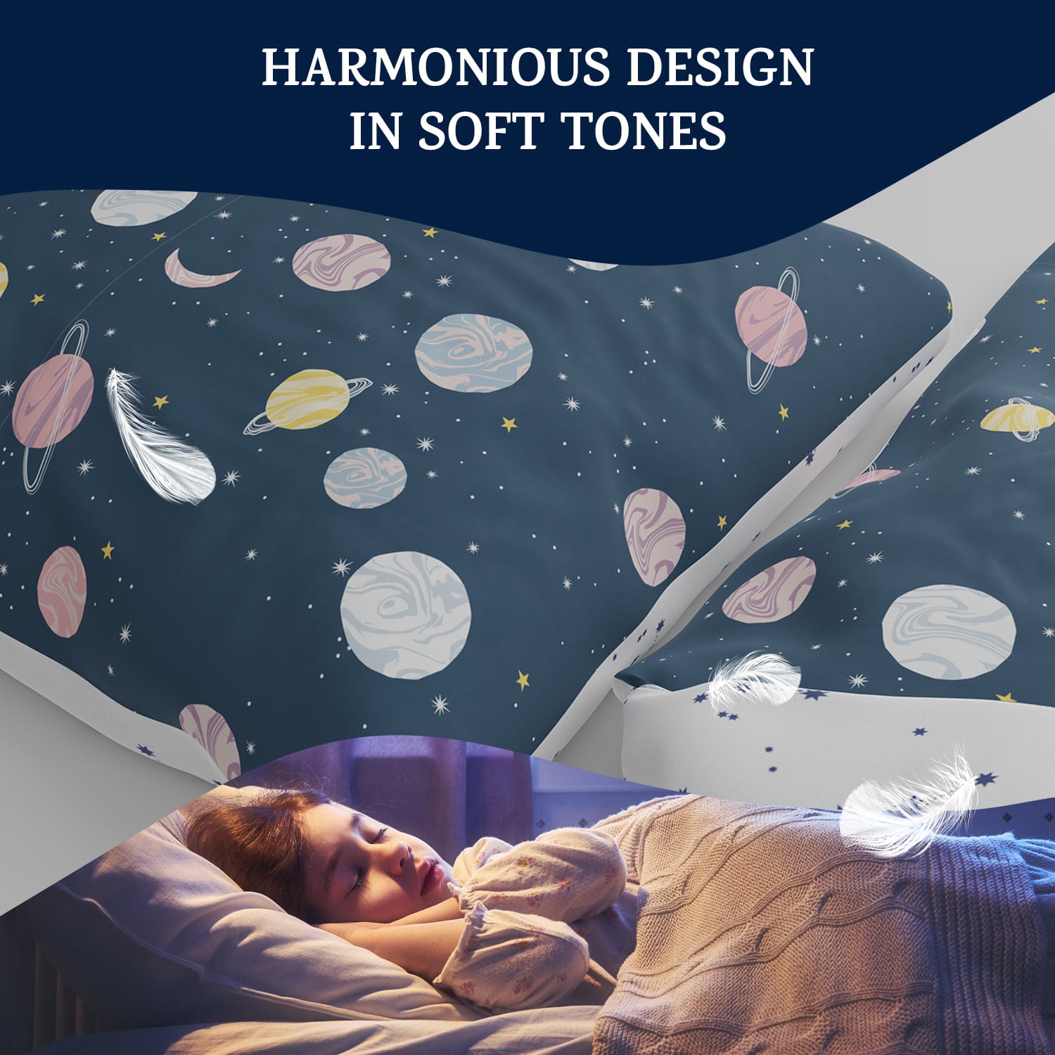 sleepwise, Soft Wonder Kids-Edition, posteľná bielizeň, 135 x 200 cm, 50 x 75 cm, priedušná, mikrovlákno – Obrázok 3