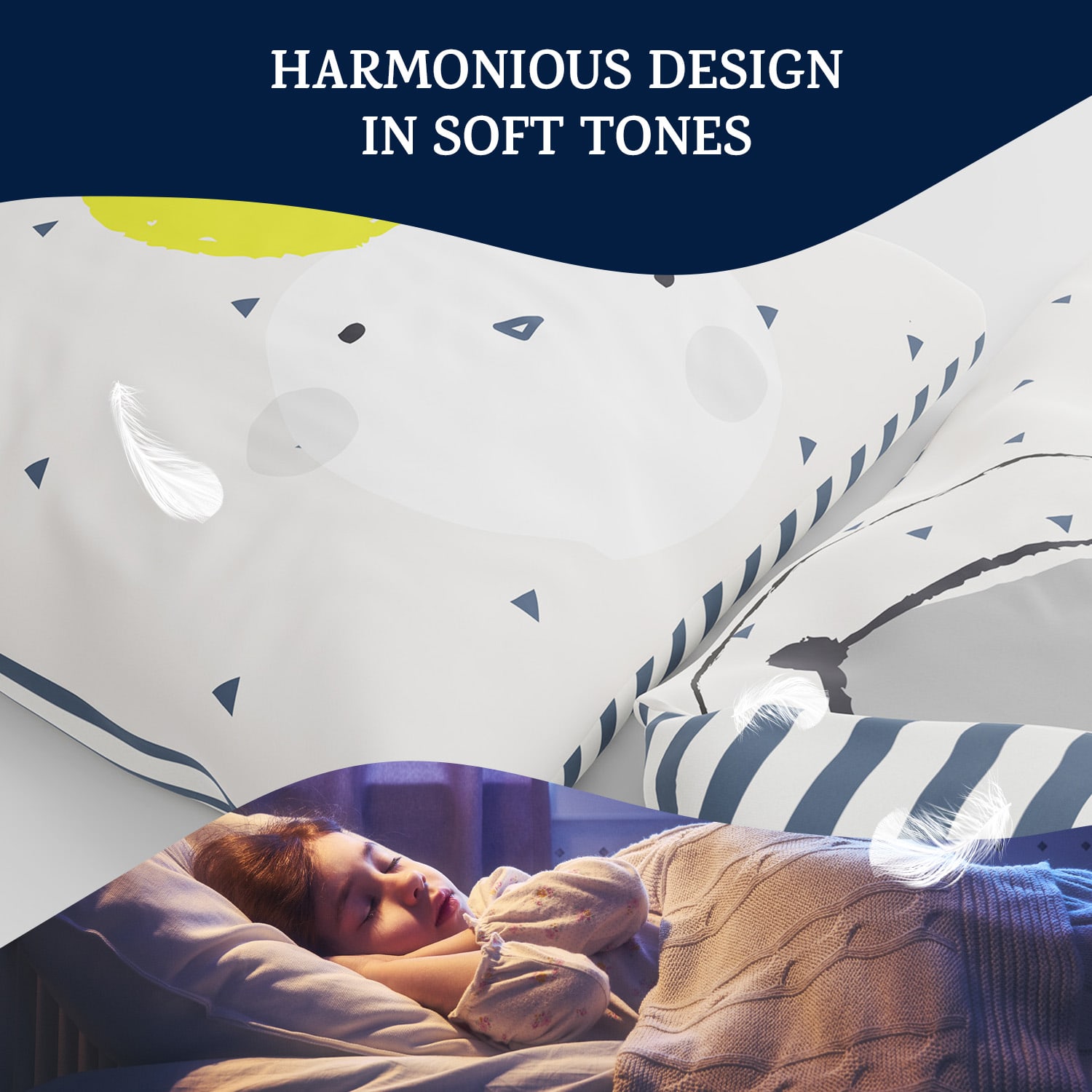sleepwise, Soft Wonder Kids-Edition, posteľná bielizeň, 135 x 200 cm, 80 x 80 cm, priedušná, mikrovlákno – Obrázok 3
