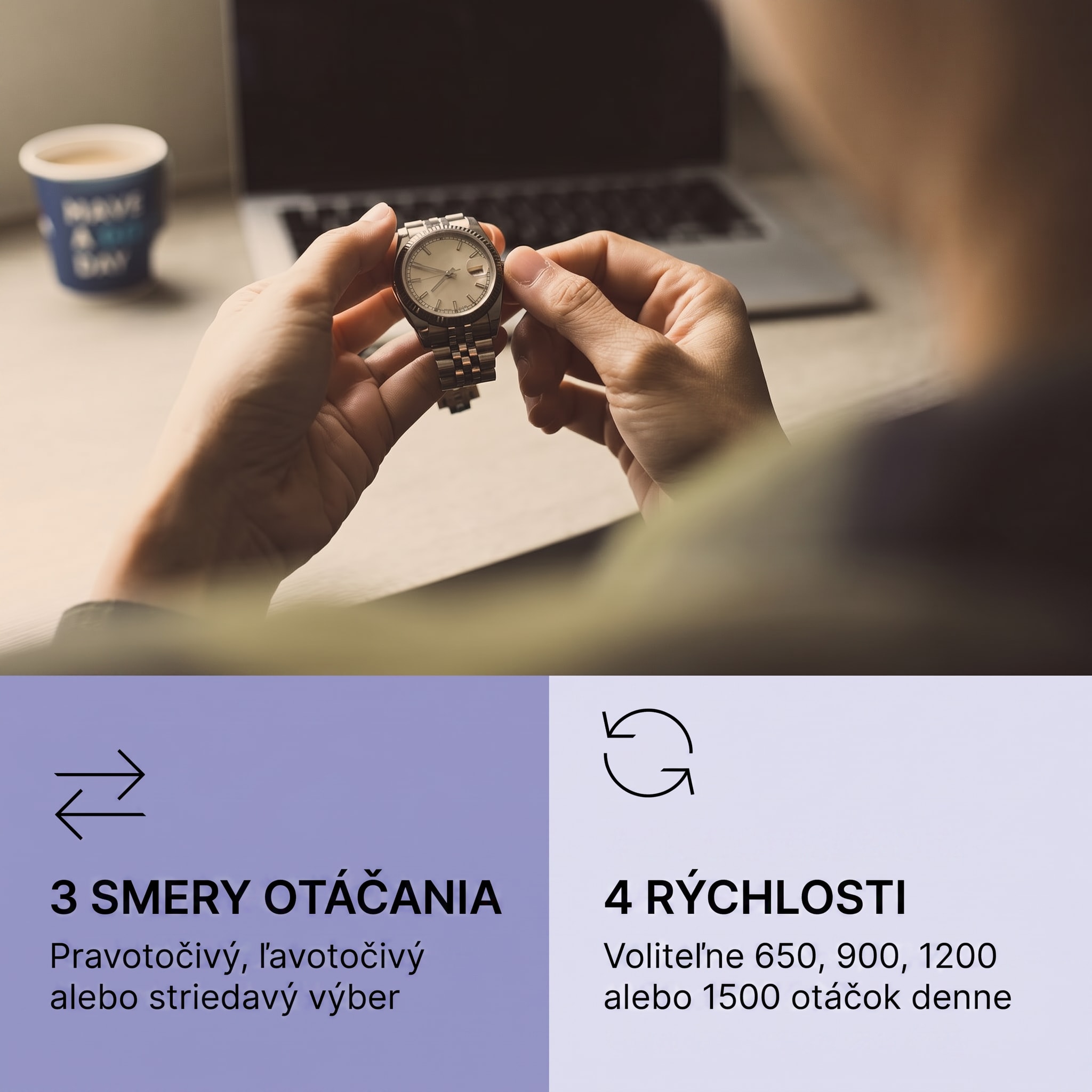 Klarstein Sindelfingen, naťahovač na hodinky, chod vľavo-vpravo, 1 hodinky – Obrázok 2