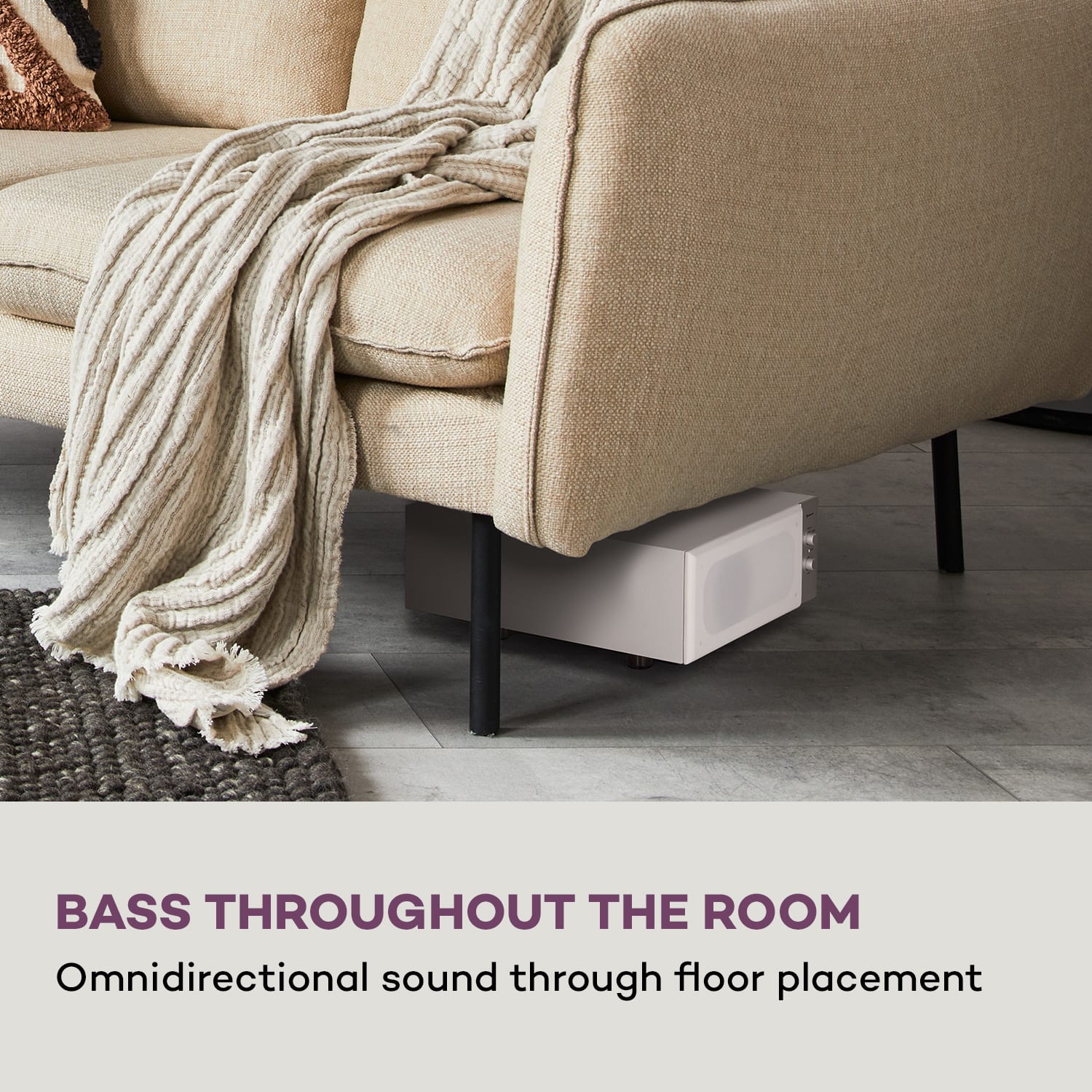 Auna Line 501 Slim, subwoofer, bass reflex, aktívny, 80 W RMS, 50 - 100 Hz, 4 Ohm – Obrázok 3