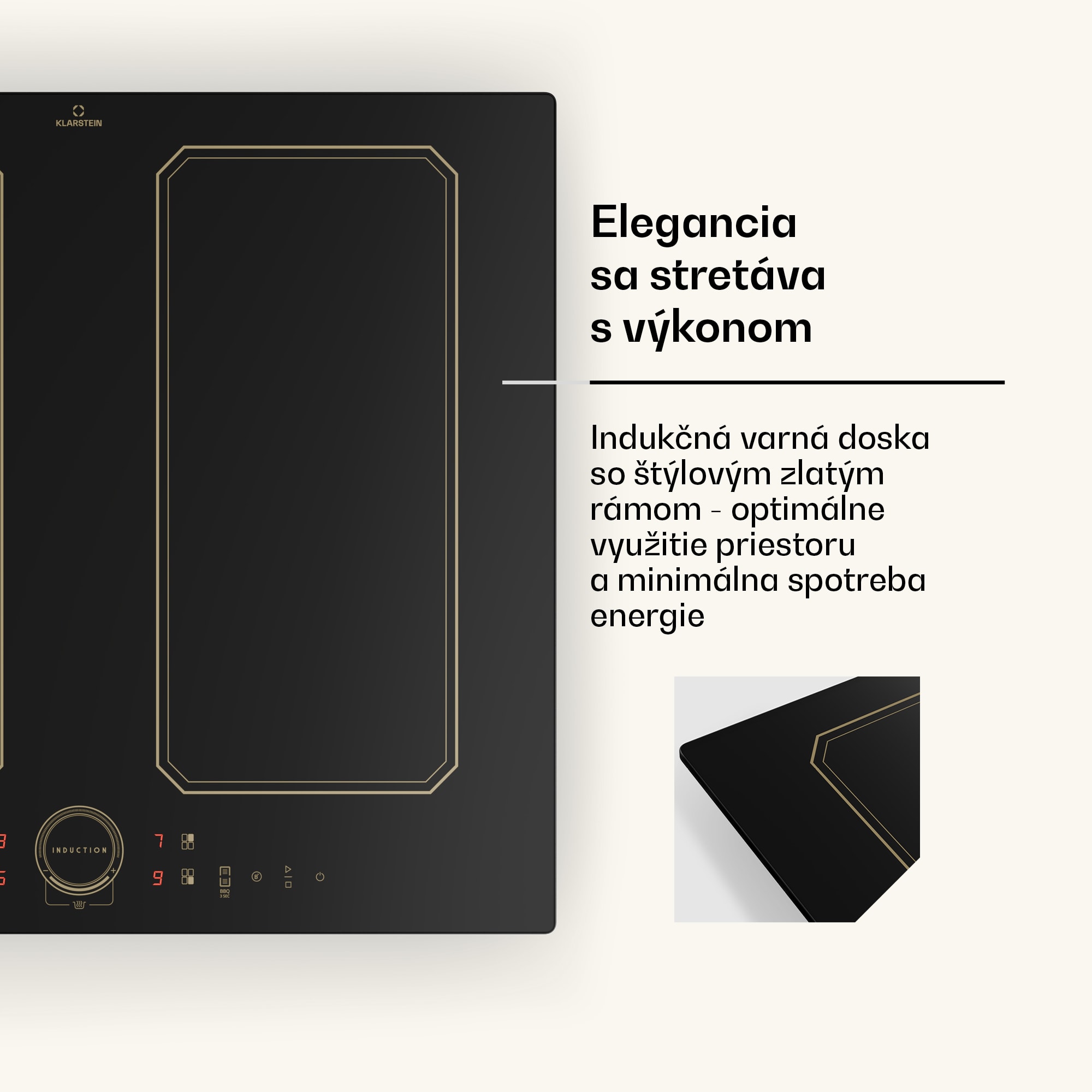 Klarstein Victoria 4 Flex, vstavaná indukčná varná doska, 7000 W, 2 x Flexzone, časovač – Obrázok 3