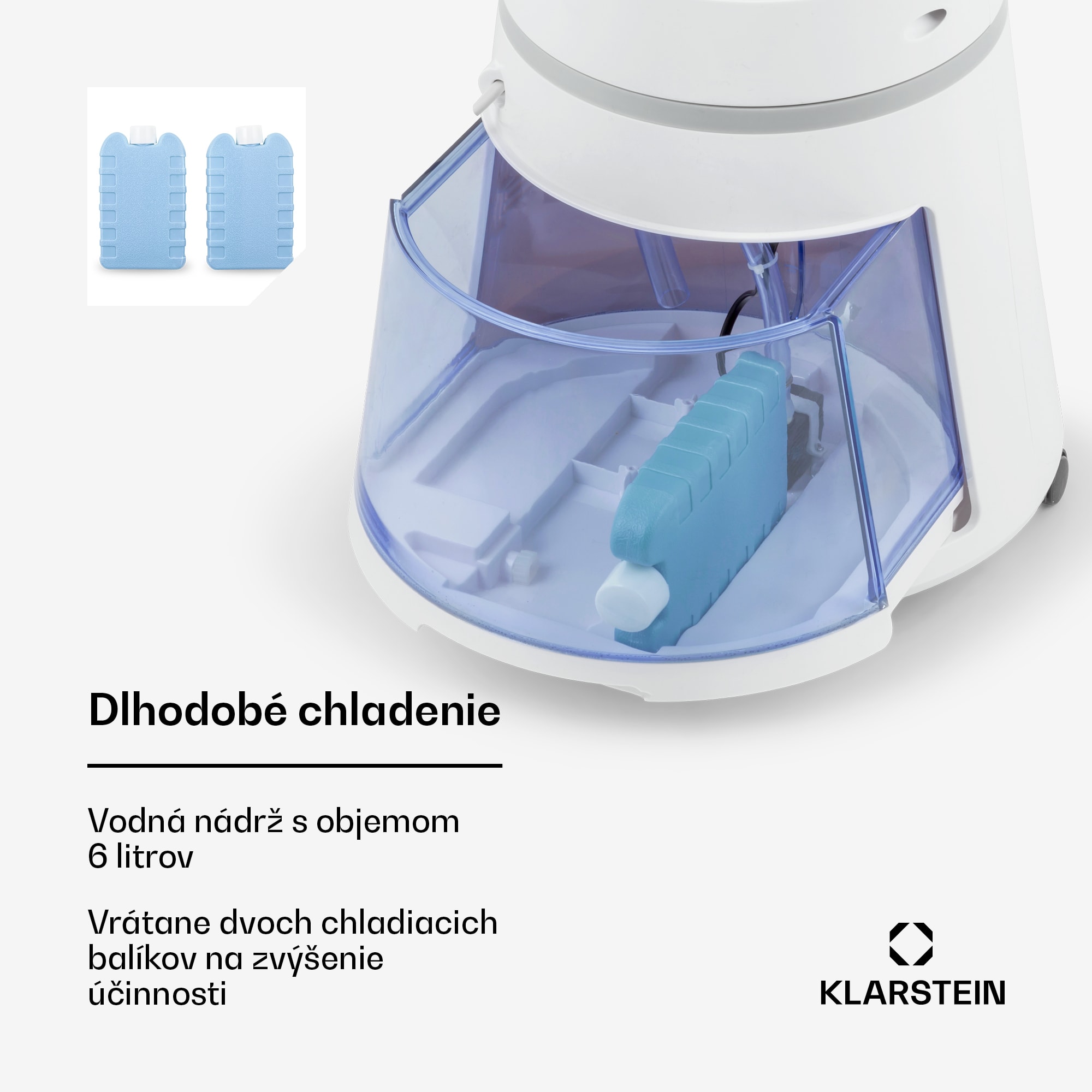 Klarstein Skyscraper Ice Smart, 4-v-1 ochladzovač vzduchu, ventilátor, 180m³/h, WiFi, diaľkové ovládanie – Obrázok 4