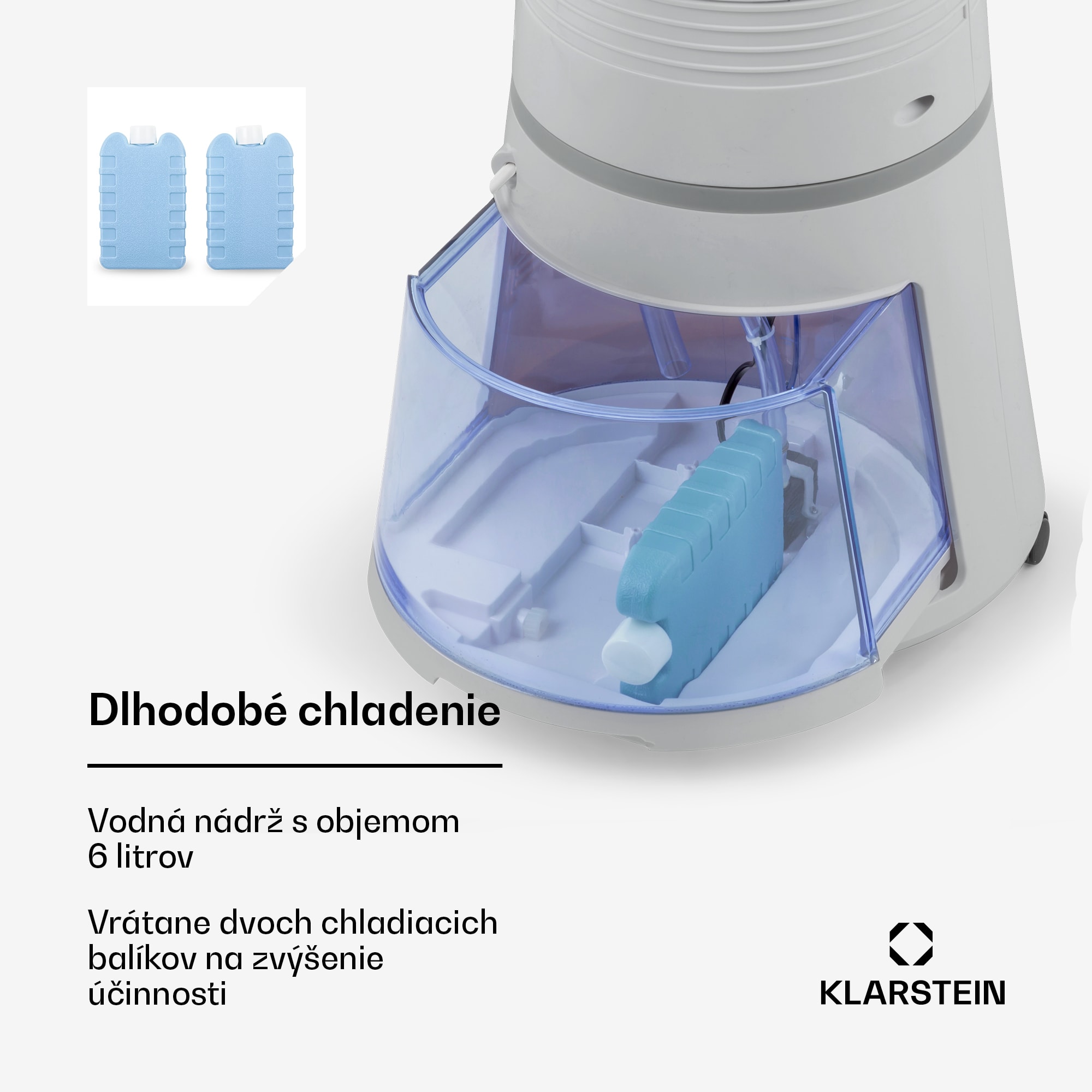Klarstein Skyscraper Ice Smart, 4-v-1 ochladzovač vzduchu, ventilátor, 180m³/h, WiFi, diaľkové ovládanie – Obrázok 4