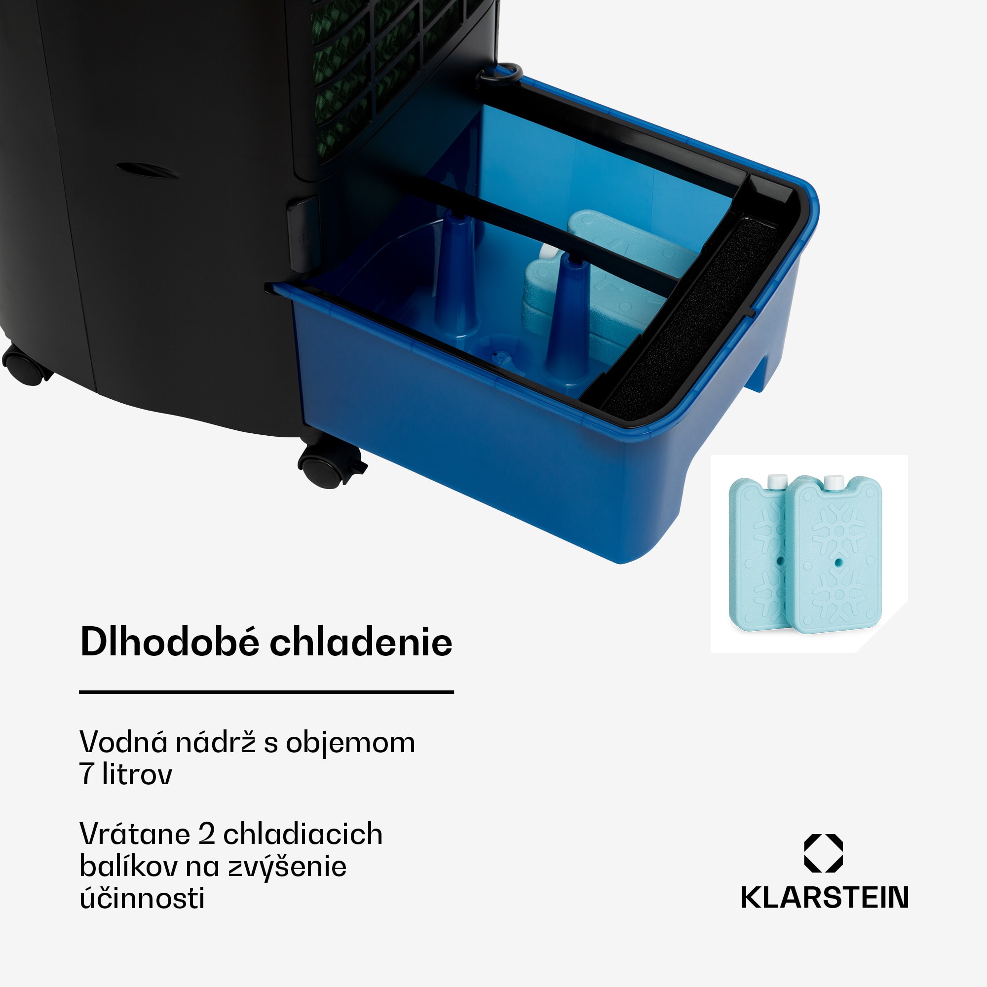 Klarstein IceWind Plus Smart, 4 v 1 ochladzovač vzduchu, ventilátor, zvlhčovač, čistička vzduchu, ovládanie aplikáciou – Obrázok 2