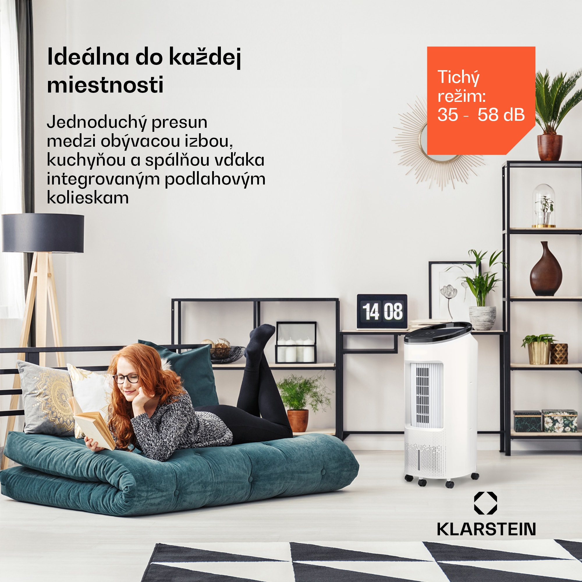 Klarstein IceWind Plus Smart, 4 v 1 ochladzovač vzduchu, ventilátor, zvlhčovač, čistička vzduchu, ovládanie aplikáciou – Obrázok 3