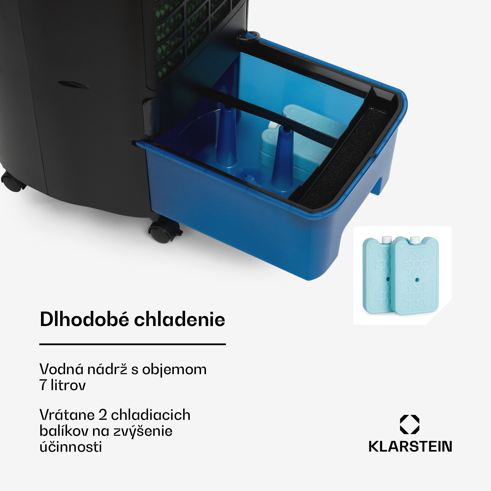 Klarstein IceWind Plus Smart, 4 v 1 ochladzovač vzduchu, ventilátor, zvlhčovač, čistička vzduchu, ovládanie aplikáciou – Obrázok 2
