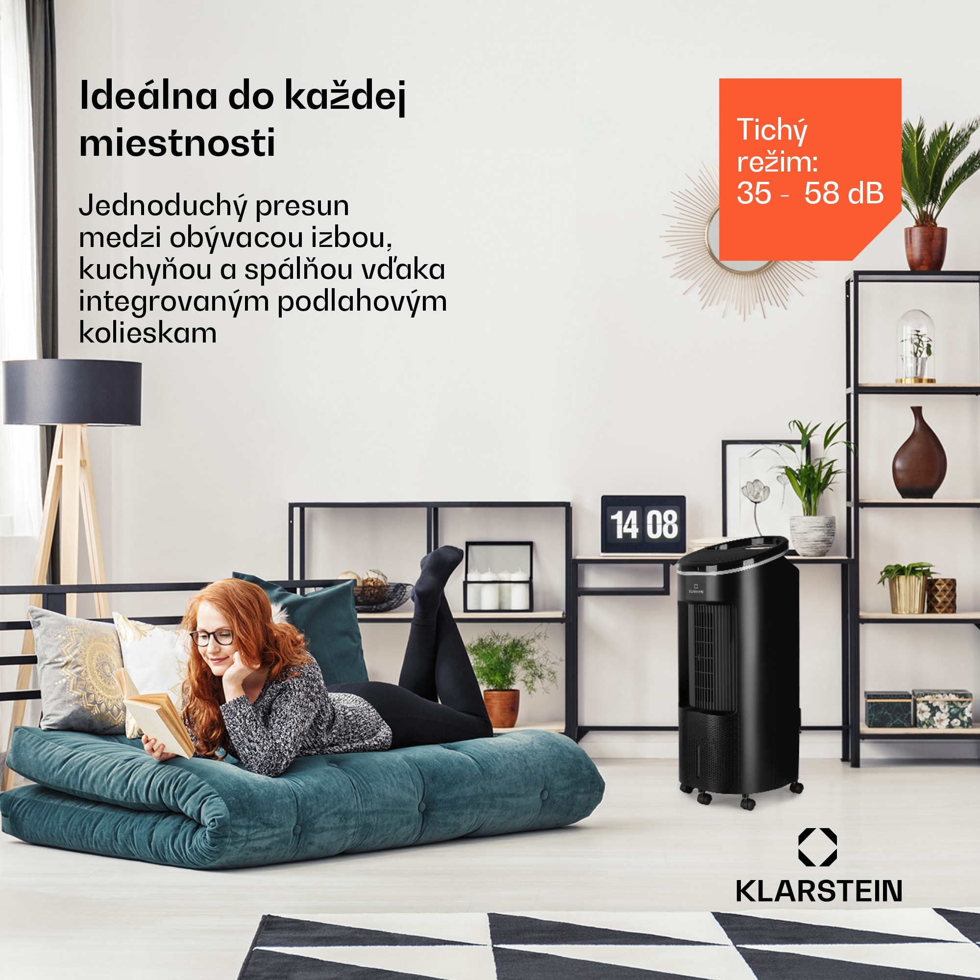 Klarstein IceWind Plus Smart, 4 v 1 ochladzovač vzduchu, ventilátor, zvlhčovač, čistička vzduchu, ovládanie aplikáciou – Obrázok 3